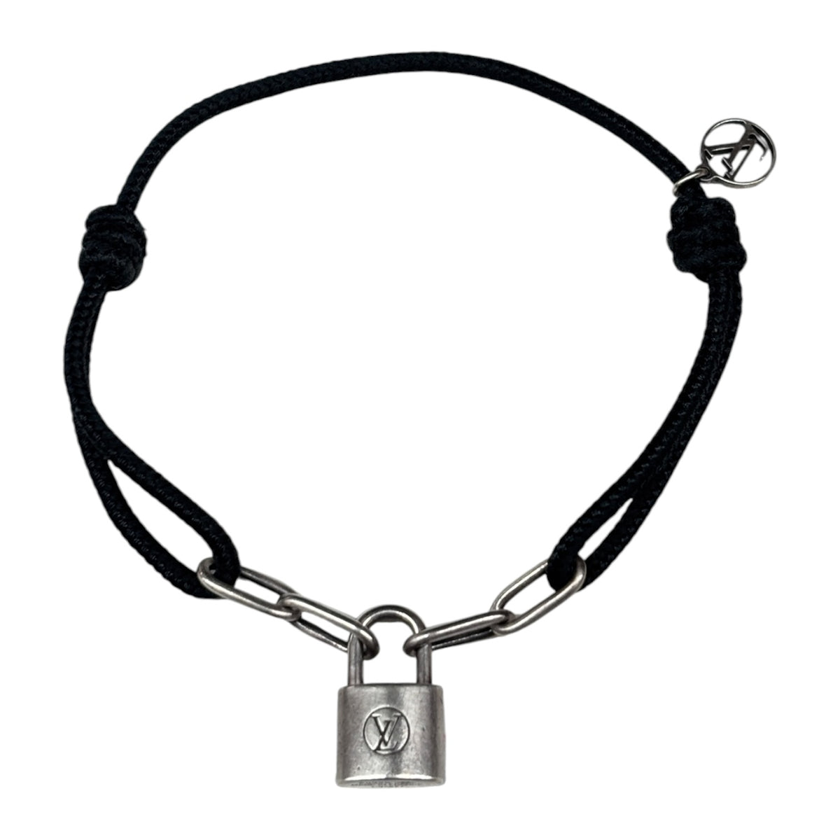 LOUIS VUITTON Bracelet C92577 Black/Silver