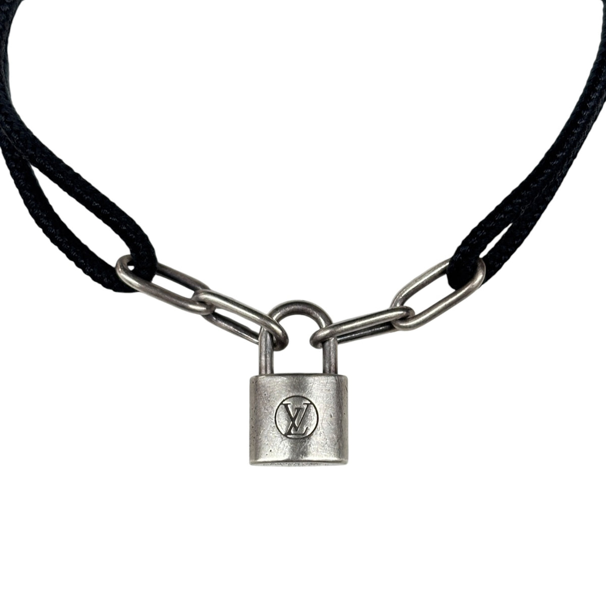 LOUIS VUITTON Bracelet C92577 Black/Silver