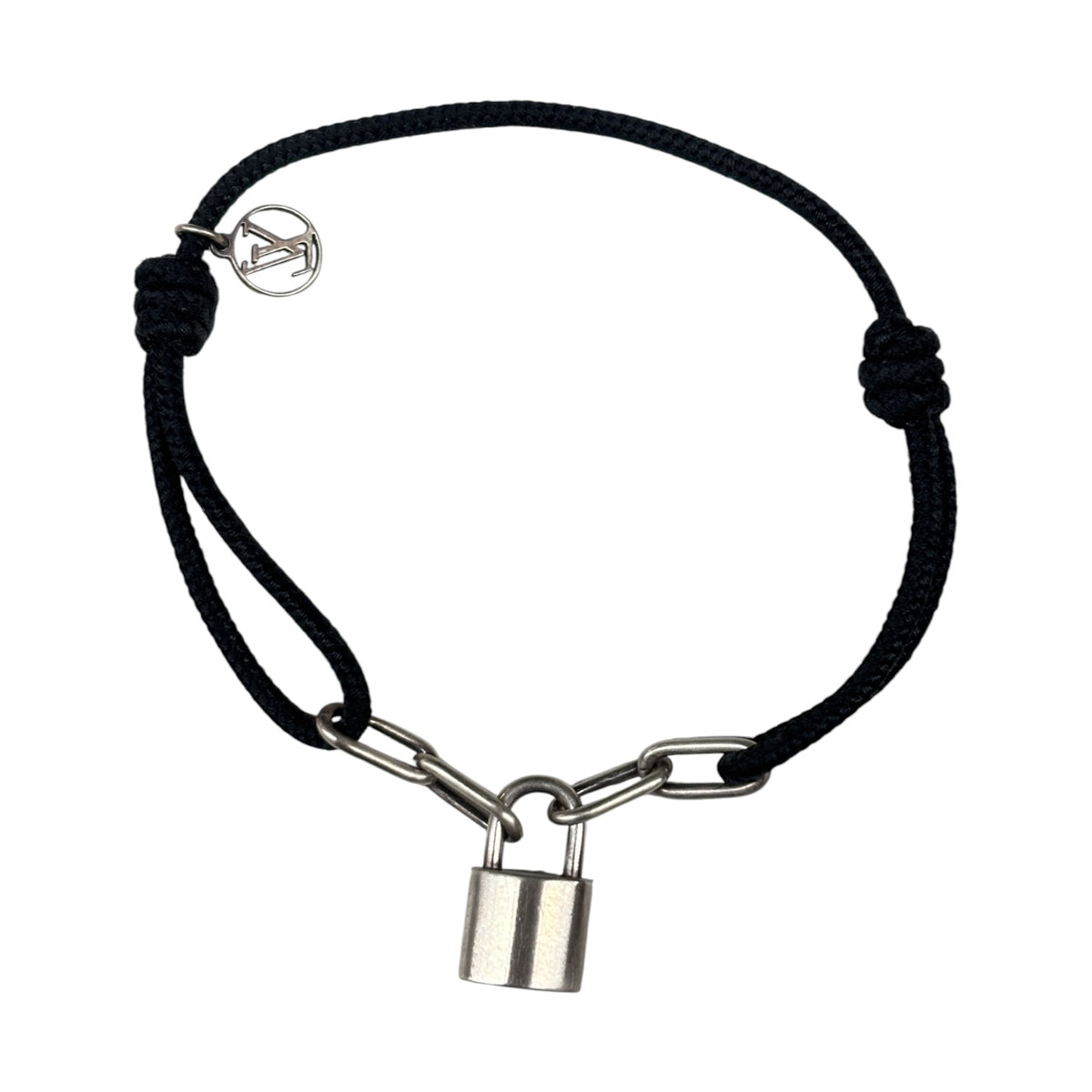 LOUIS VUITTON Bracelet C92577 Black/Silver