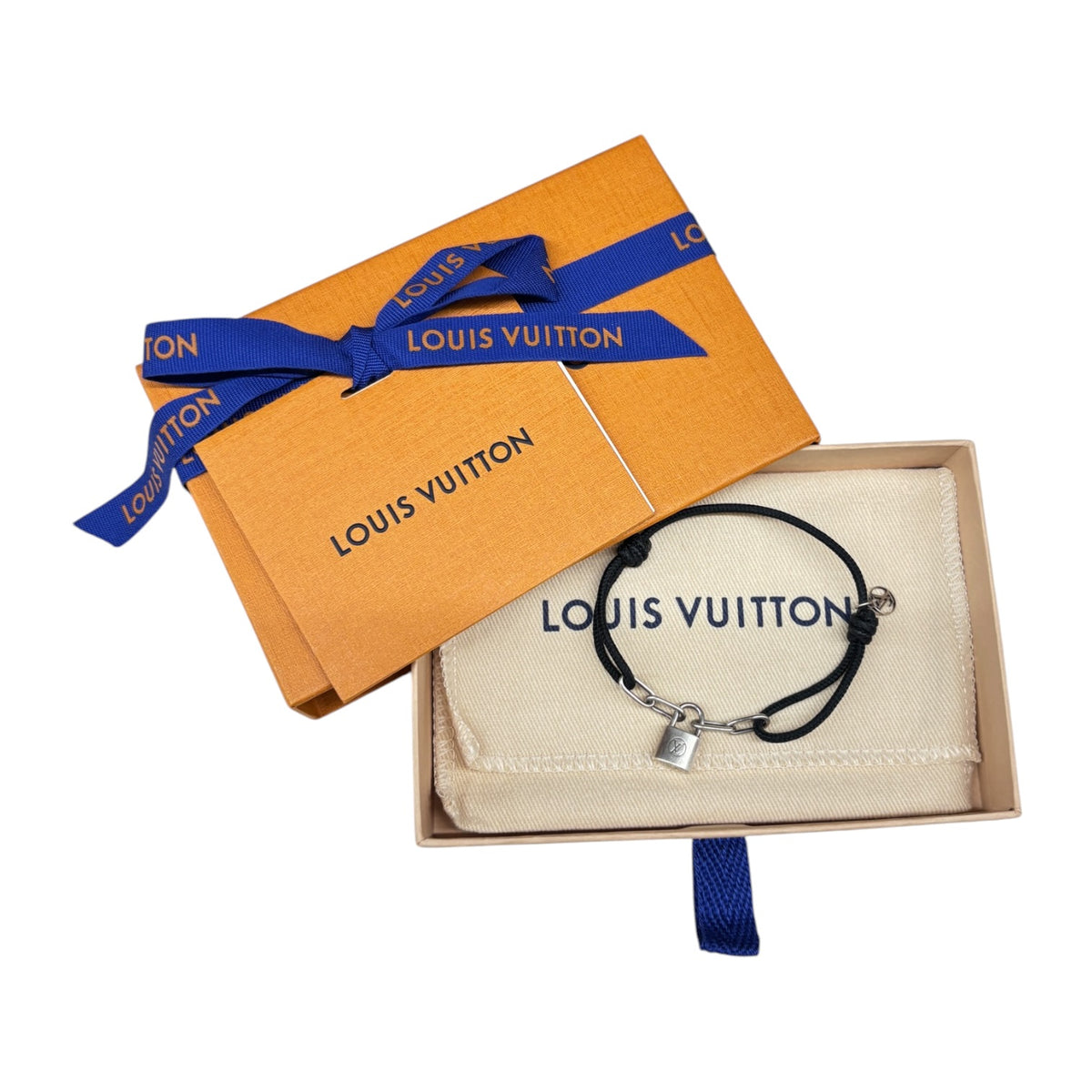 LOUIS VUITTON Bracelet C92577 Black/Silver