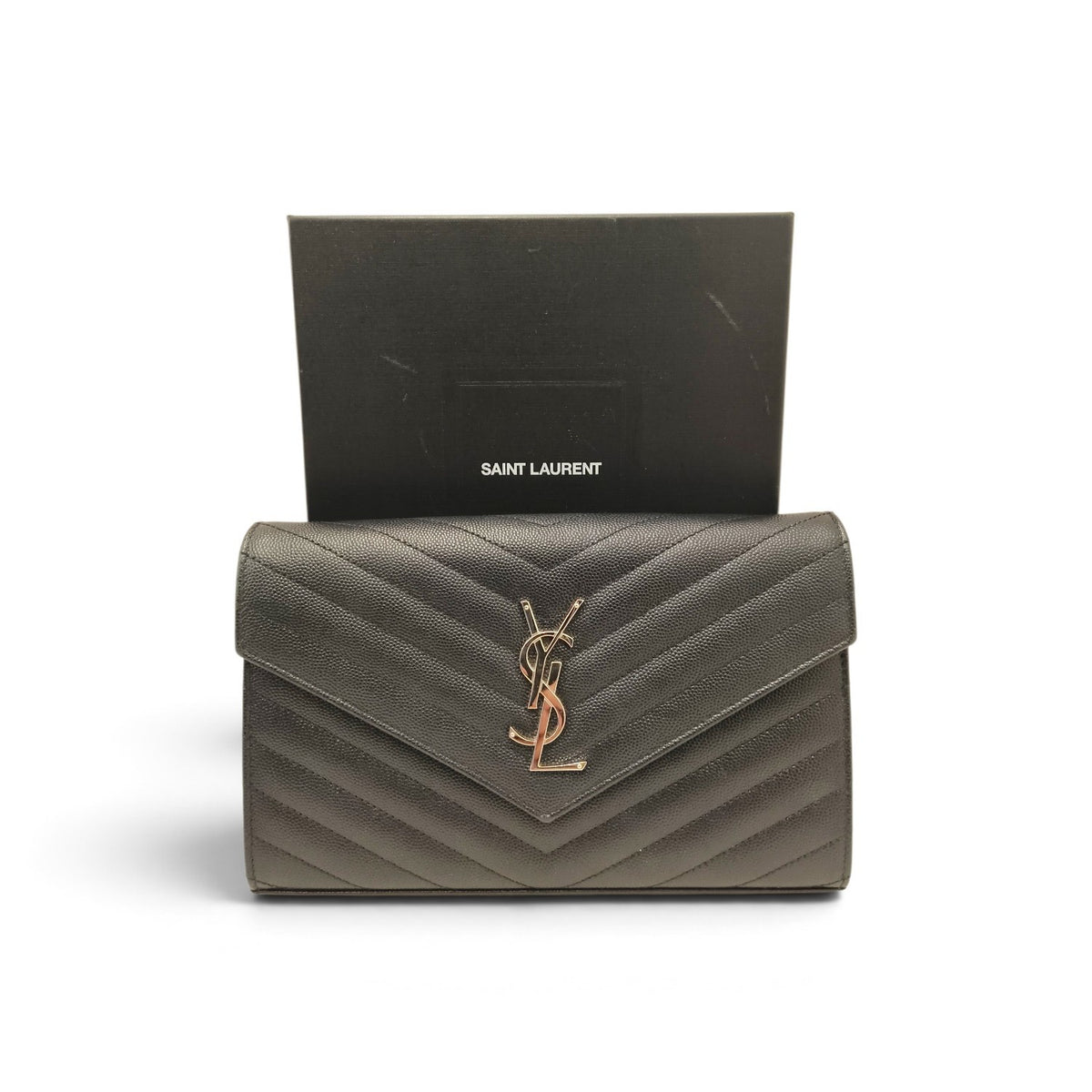 Saint Laurent Paris Shoulder Bag 377828 Black BRS377828-1121 Rank B