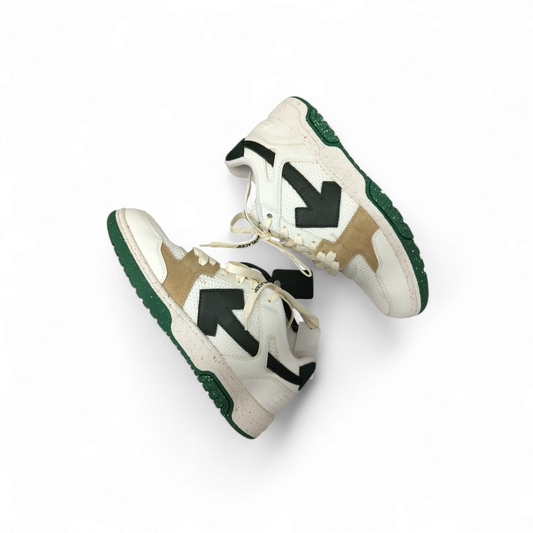 OFFWHITE Sneaker Size42 Mens White And Green Unused Item OMIA243S23LEA0010149