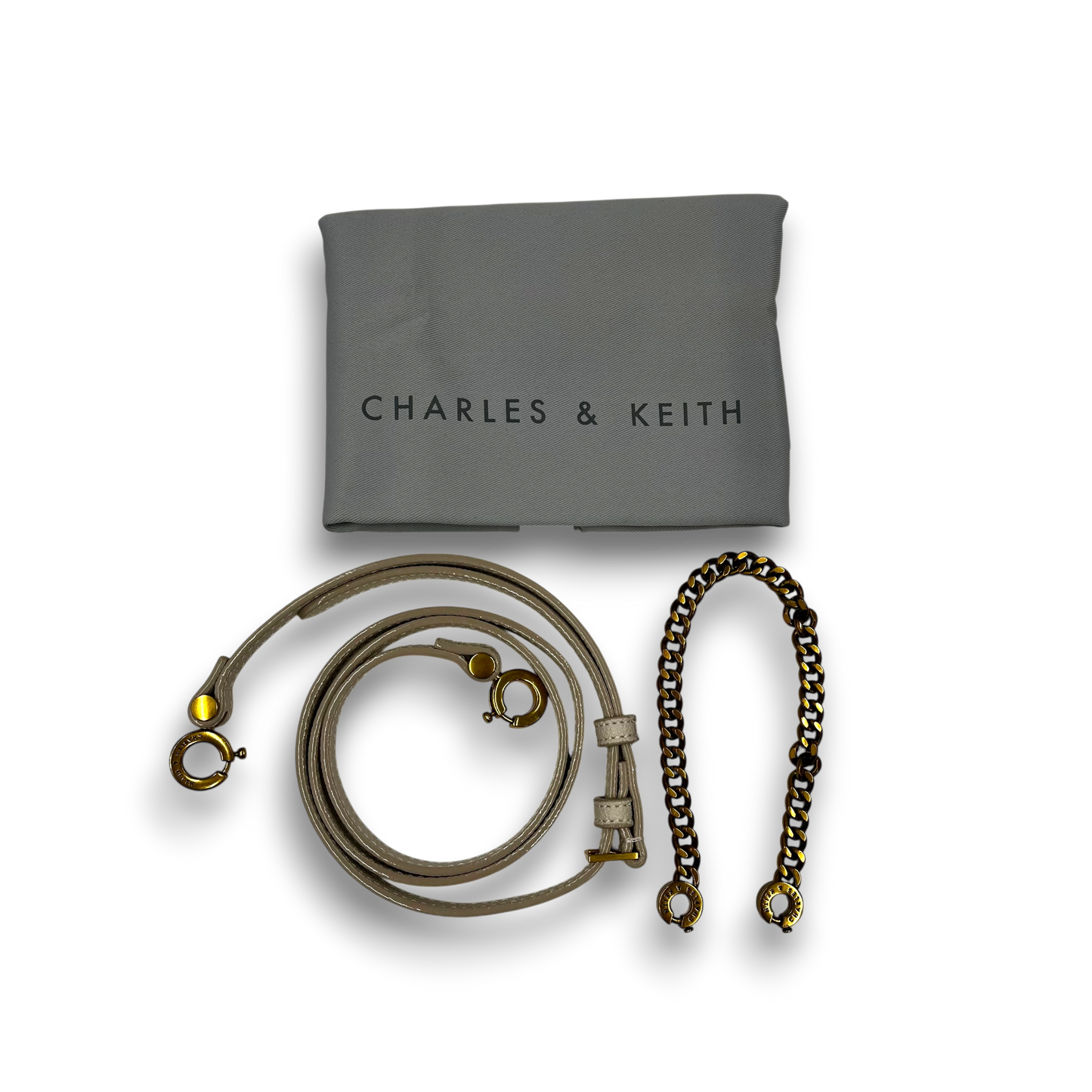 CHARLES & KEITH 2WAY Bag 50270719 Rank(AB) Beige