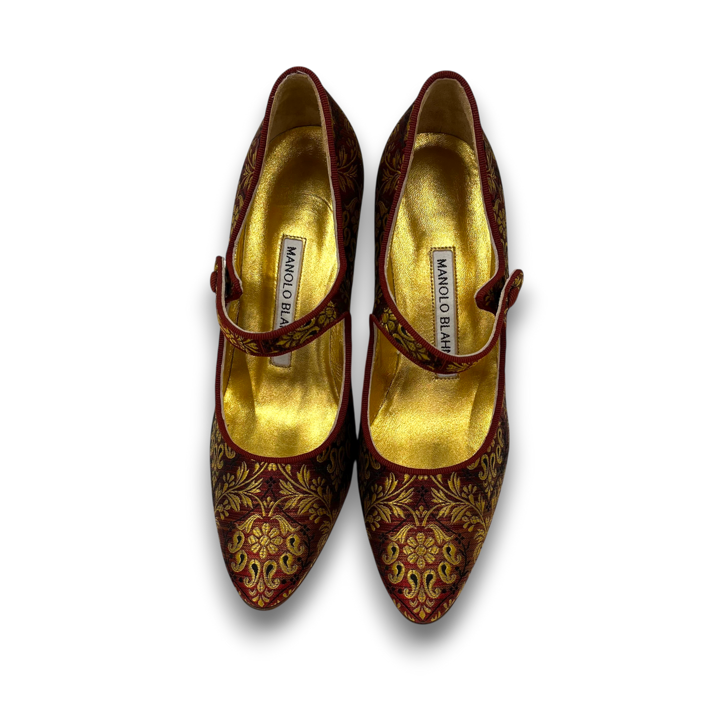 Manolo Blahnik Pumps 35 Lady's Gold Rank(A)