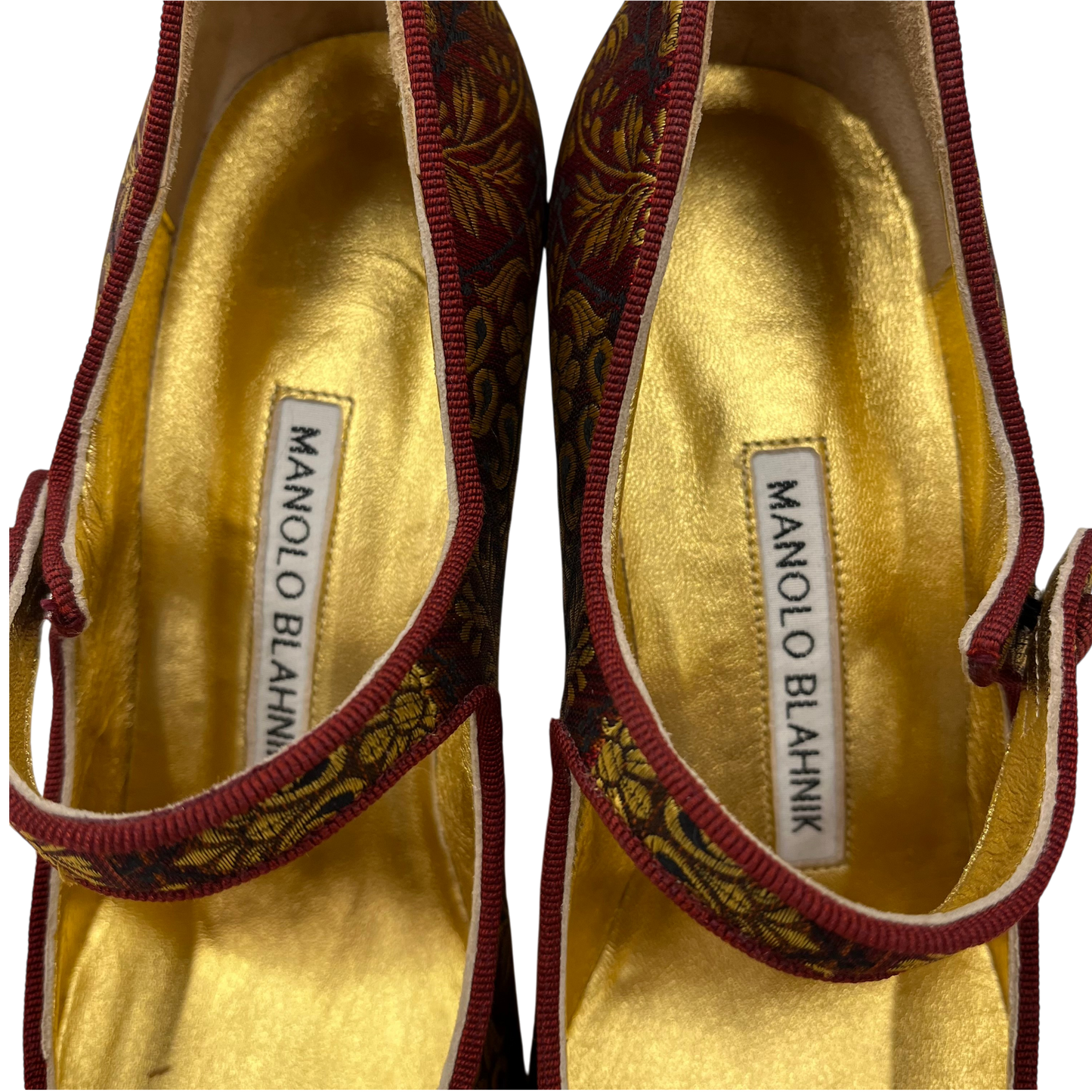 Manolo Blahnik Pumps 35 Lady's Gold Rank(A)