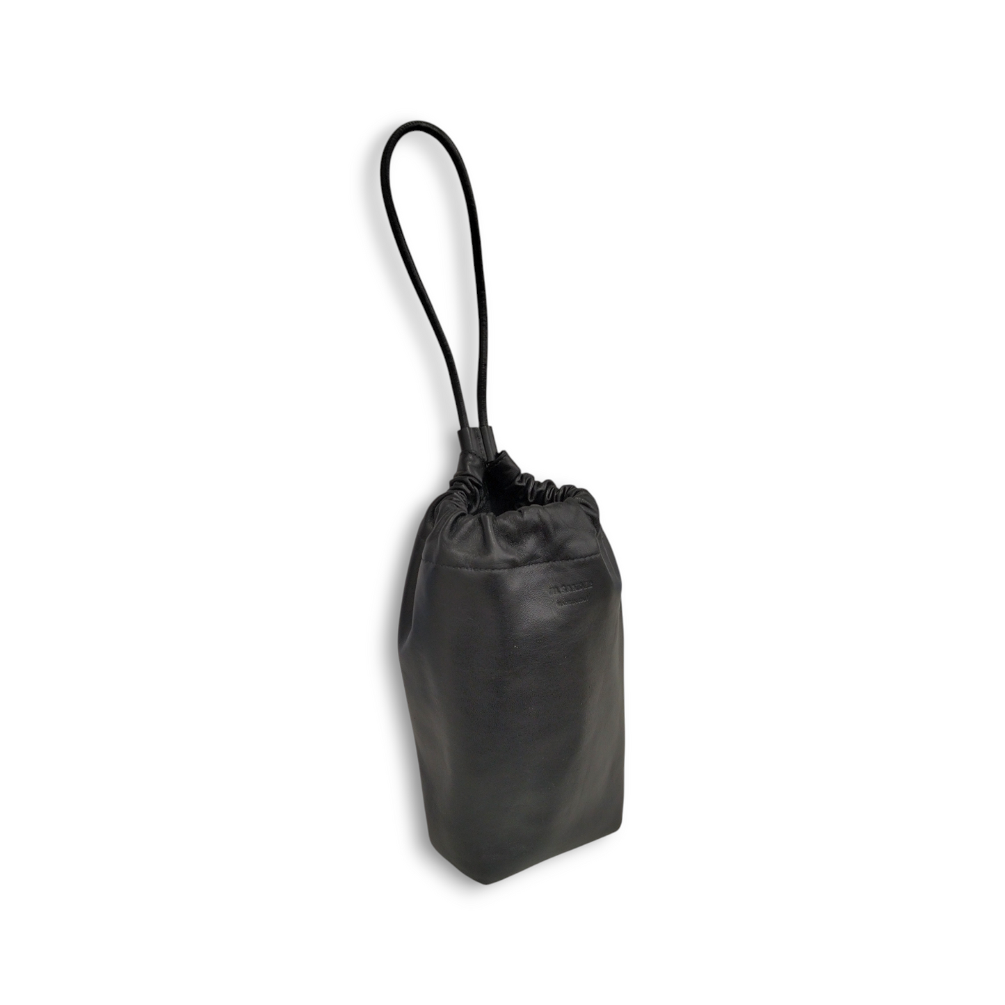 JIL SANDER Pouch Black Bucket Bag *With Cover Rank A