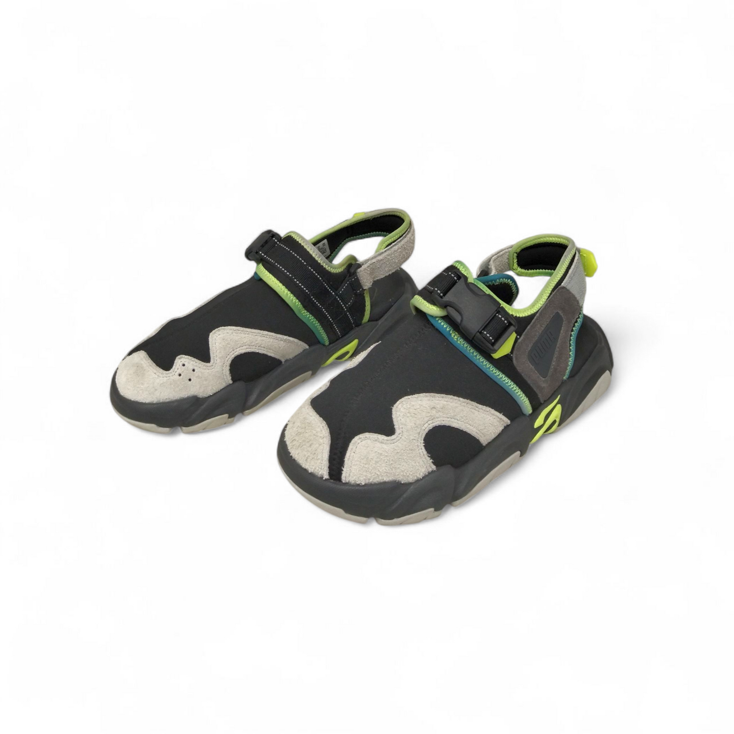 PUMA Sandal 43 Mens Black And Green 390451-0 Rank (B)