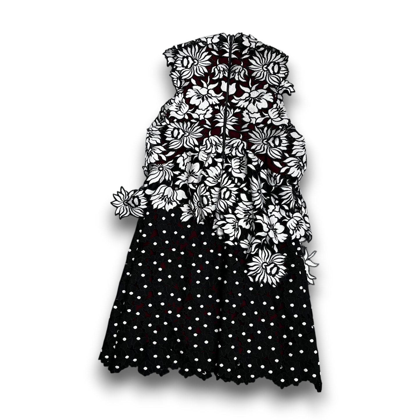 SELF PORTRAIT Dress 10 Lady's Black And White Rank(B)