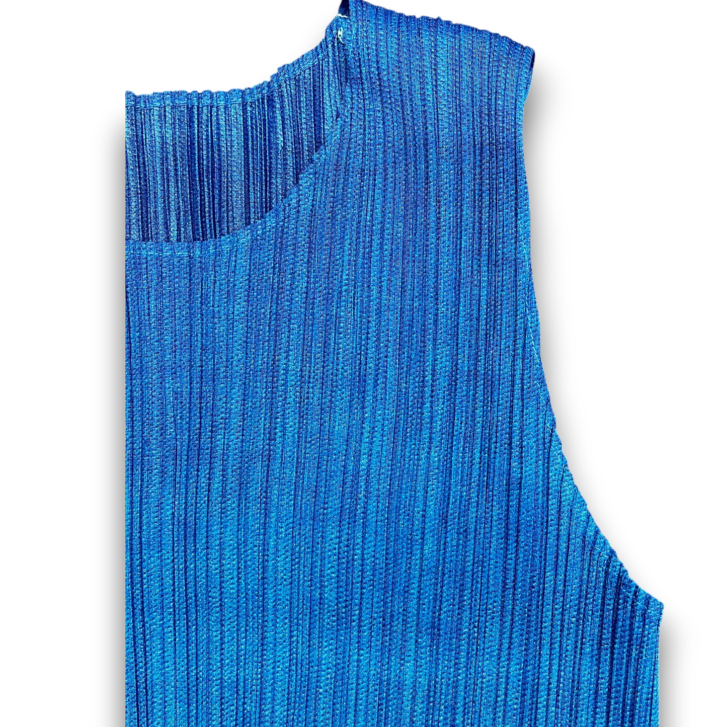 PLEATS PLEASE Tank Top 3 Lady's Blue/yellow Rank(B) PP78-JK761