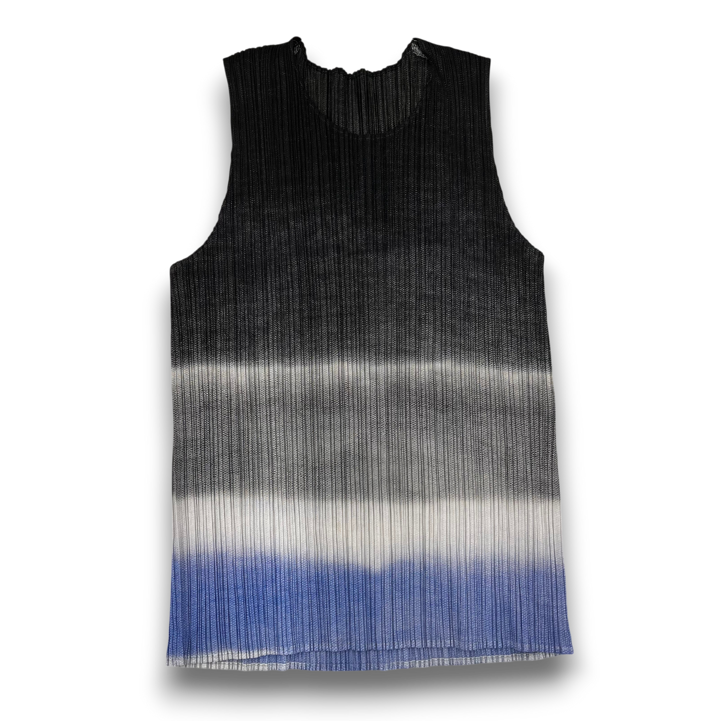 PLEATS PLEASE Tank Top 3 Lady's Black/Gray/Purple Rank(B) PP78-JK761