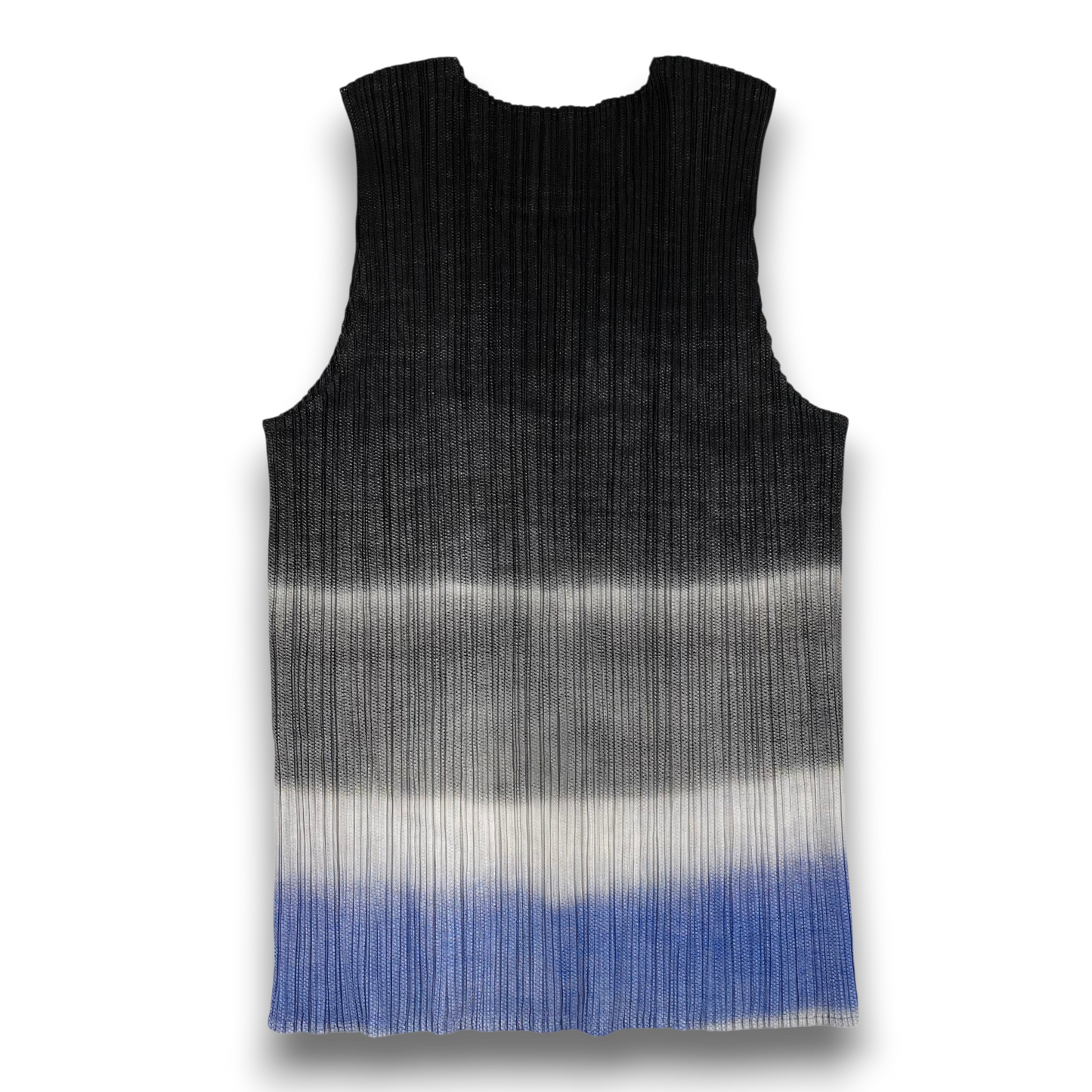PLEATS PLEASE Tank Top 3 Lady's Black/Gray/Purple Rank(B) PP78-JK761