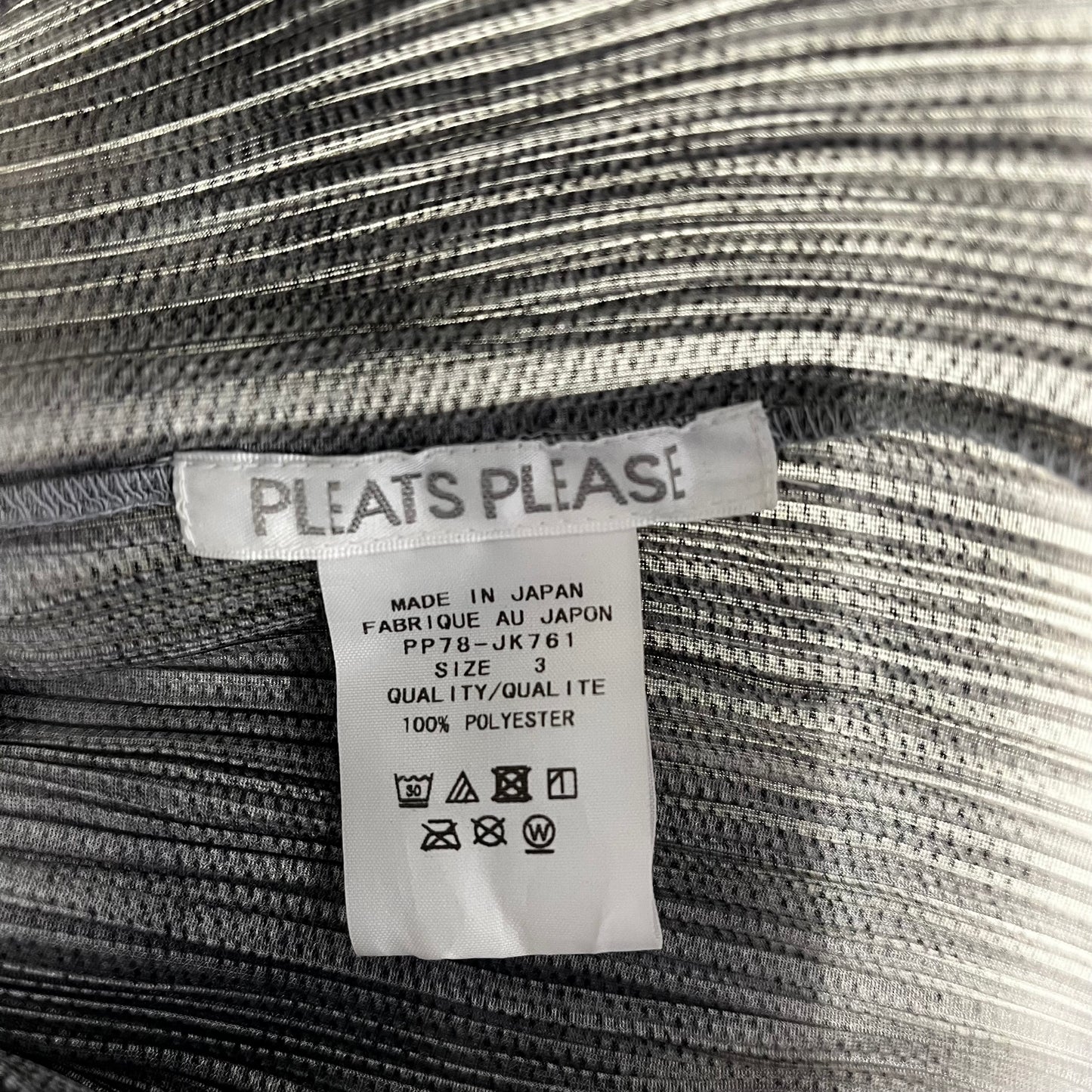 PLEATS PLEASE Tank Top 3 Lady's Black/Gray/Purple Rank(B) PP78-JK761