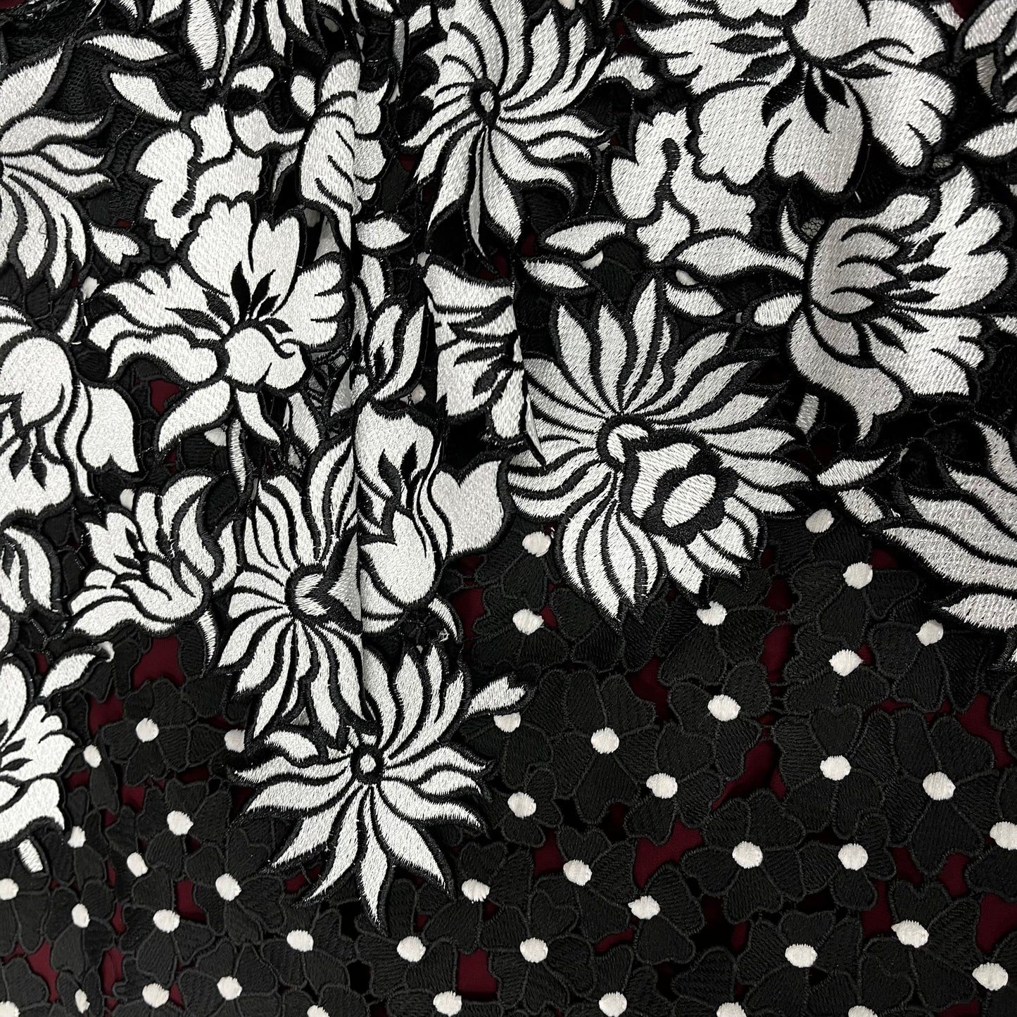 SELF PORTRAIT Dress 10 Lady's Black And White Rank(B)
