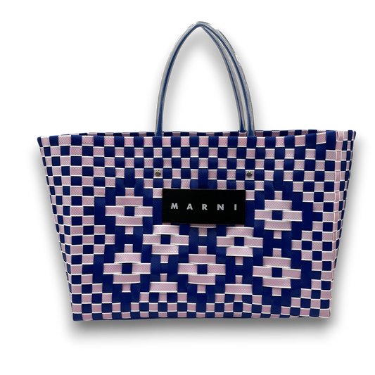 MARNI Basket Bag Rank(B) Bule /Pink