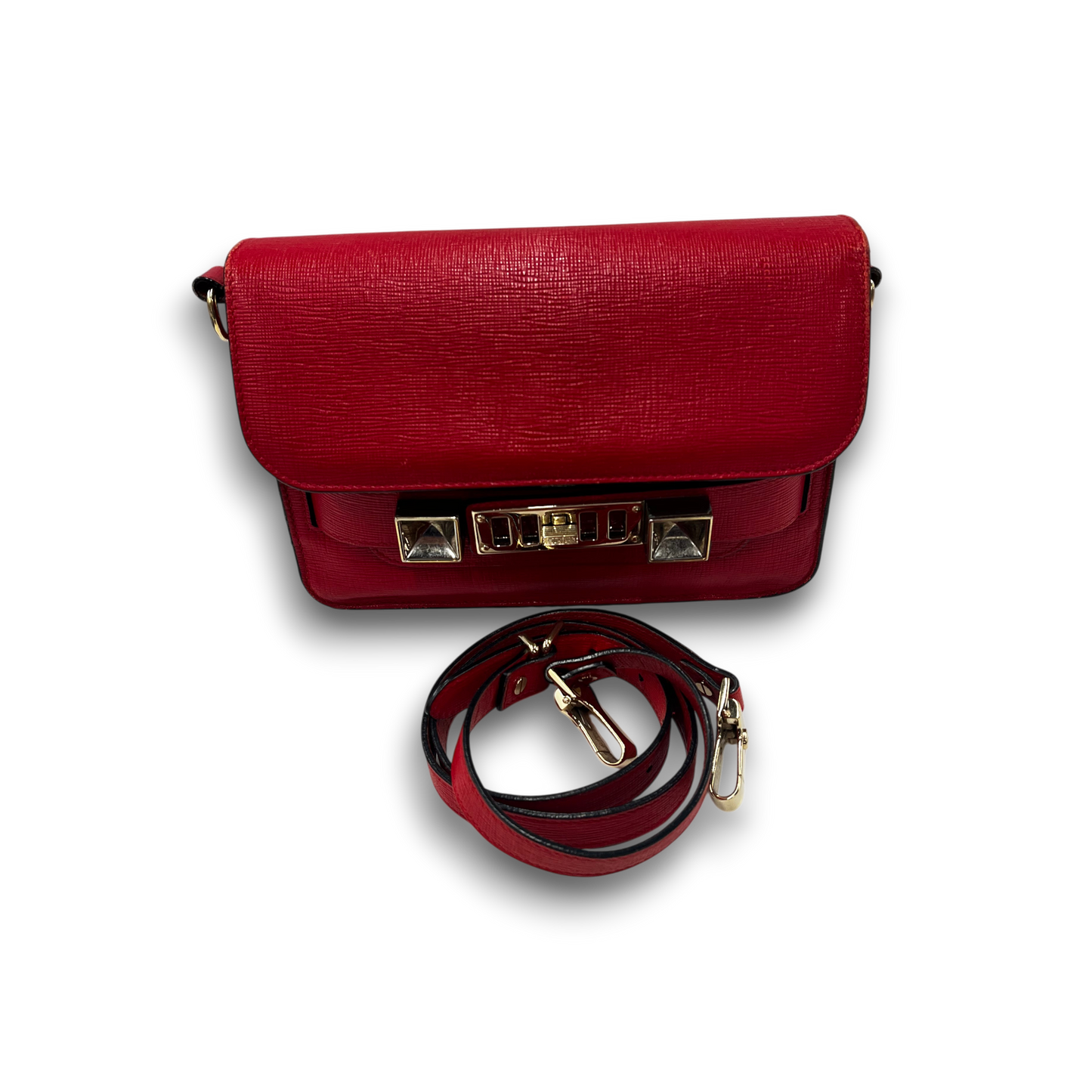 Proenza Schouler Shoulder Bag PS11 Mini Classic Red Rank(B) Scratch/Damage 1000200200