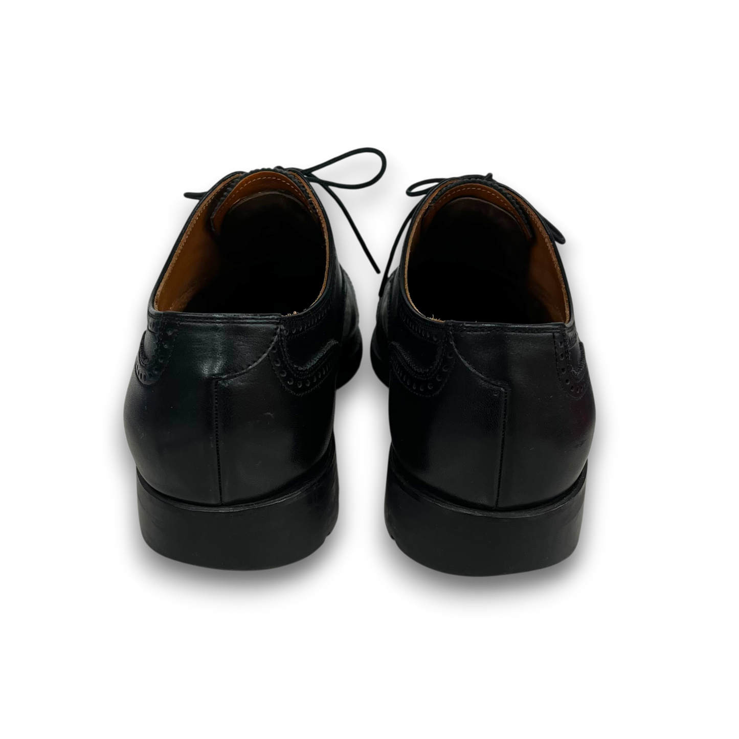 SCOTCH GRAIN Straight Tip Shoes SIZE 25cm Mens Black Rank(AB)