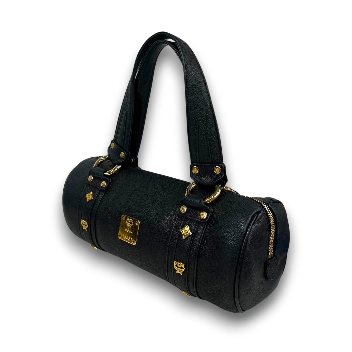 MCM Handbag Rank(B) Black Stain 1010054070301