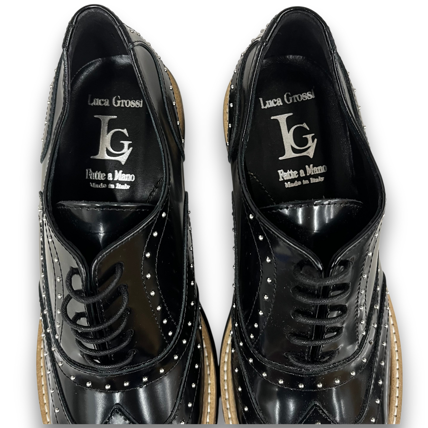 Luca Grossi Lace Up Shoes 36 Lady's Black Rank(AB)