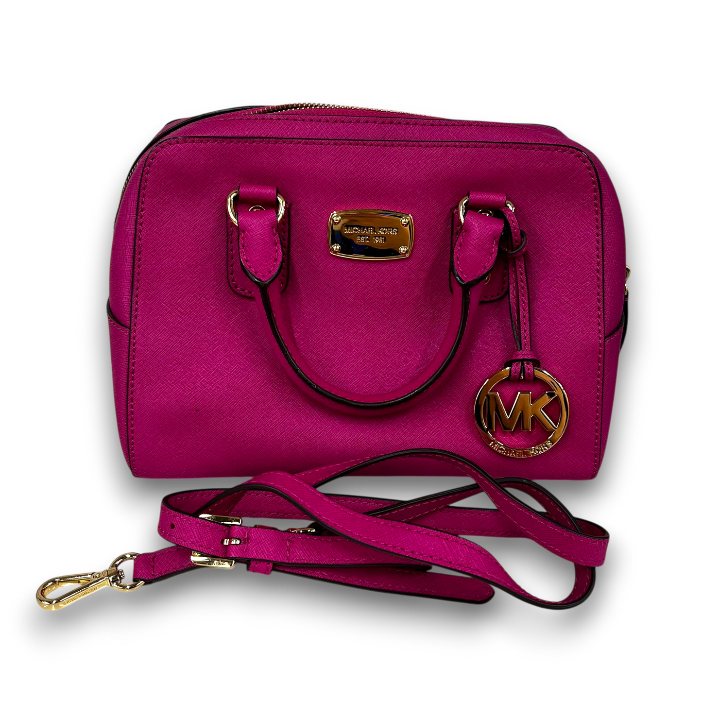 MICHAEL KORS Shoulder Bag PP-1502 Rank(B) Shocking Pink