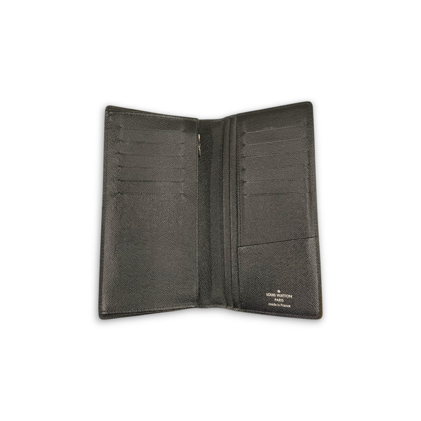 LOUIS VUITTON Long Wallet DAMIER N62665 Black TR0193 Rank B
