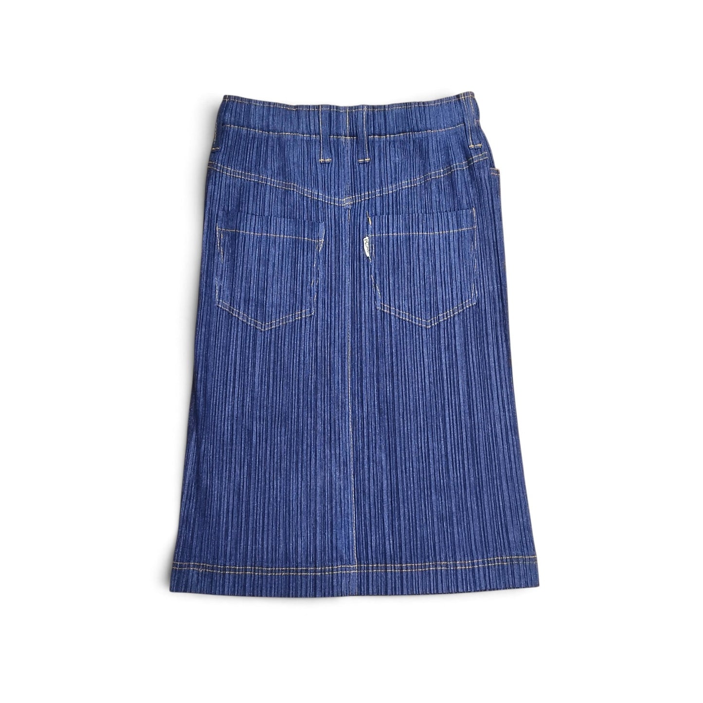 PLEATS PLEASE Skirt 1 Lady's Blue PP75-JG021 Rank B