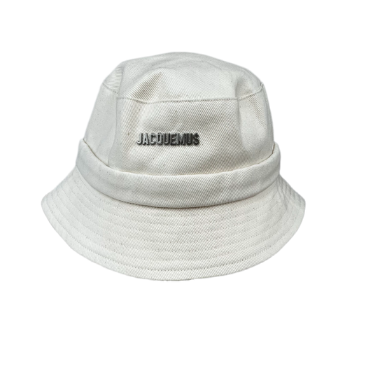 JACQUEMUS Bucket Hat 223AC001-5001-110 Rank(B) Ivory SIZE58