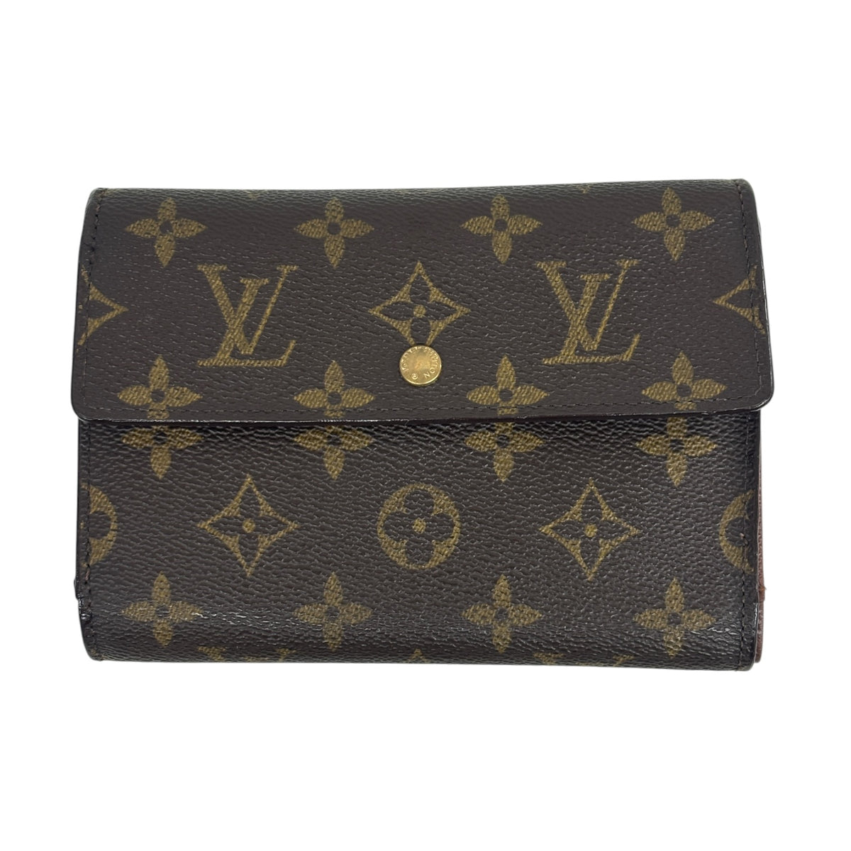LOUIS VUITTON Trifold Wallet Monogram M61202 Brown