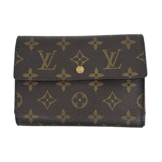 LOUIS VUITTON Trifold Wallet Monogram M61202 Brown