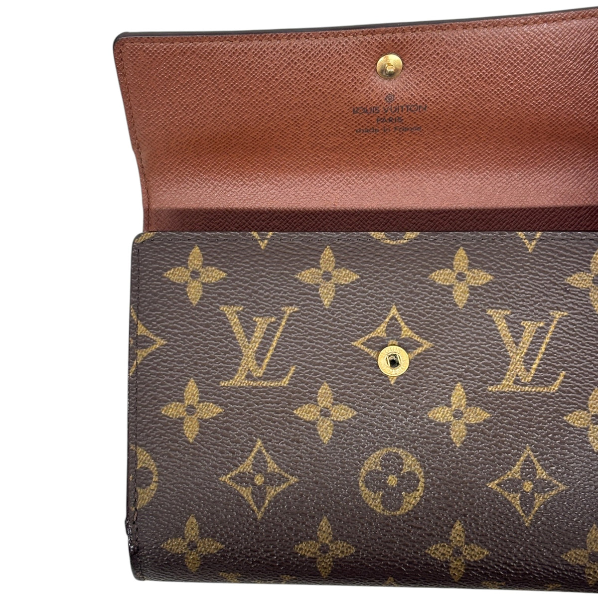 LOUIS VUITTON Trifold Wallet Monogram M61202 Brown