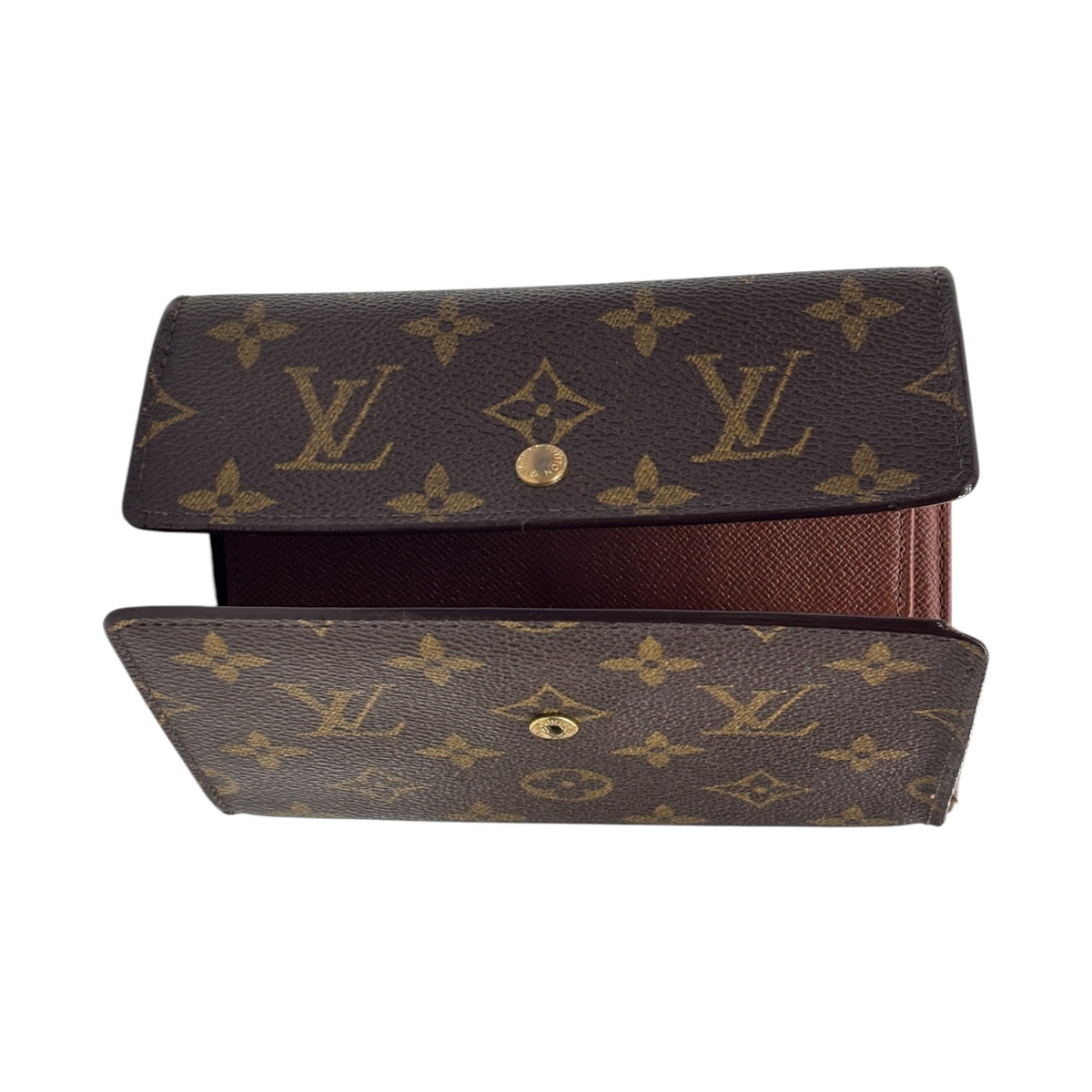 LOUIS VUITTON Trifold Wallet Monogram M61202 Brown