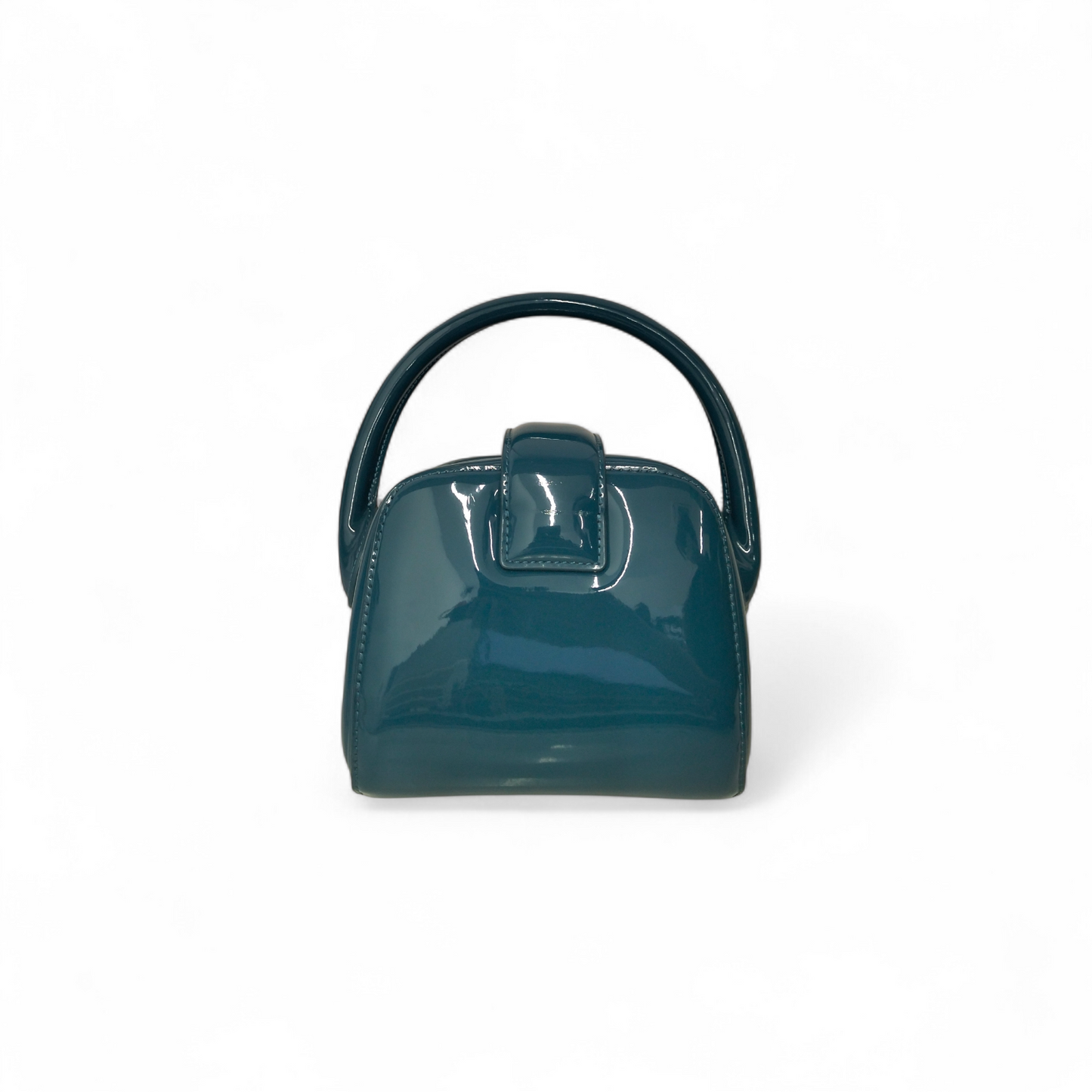 CHARLES & KEITH Handbag 50160110 Green Lula Patent Belted Bag Rank (A)