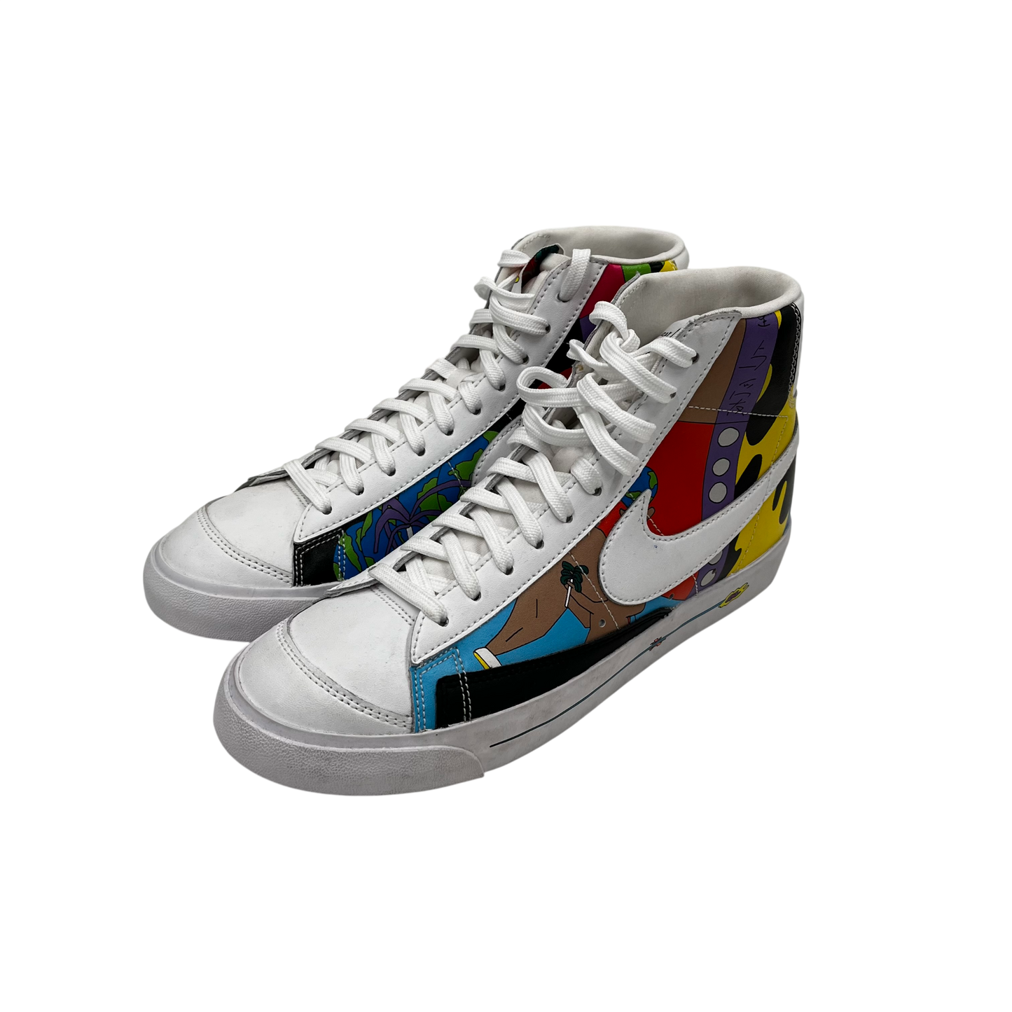 NIKE High Cut Sneaker 41 CZ3775-900 Mens Multi Color Rank(B)Ruohan Wang Nike Blazer Mid