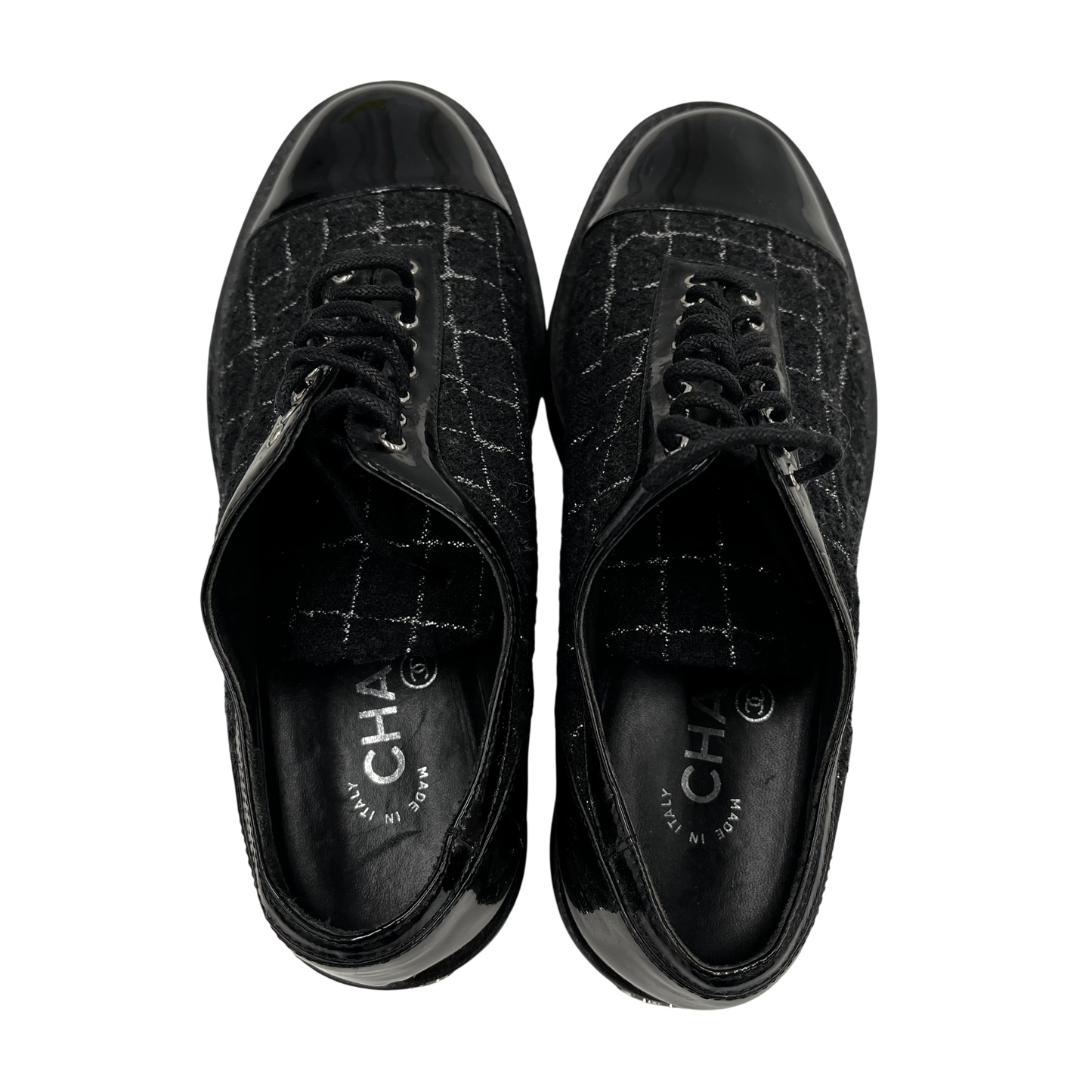 CHANEL Shoes 37 Lady's Black Rank(B) G36208