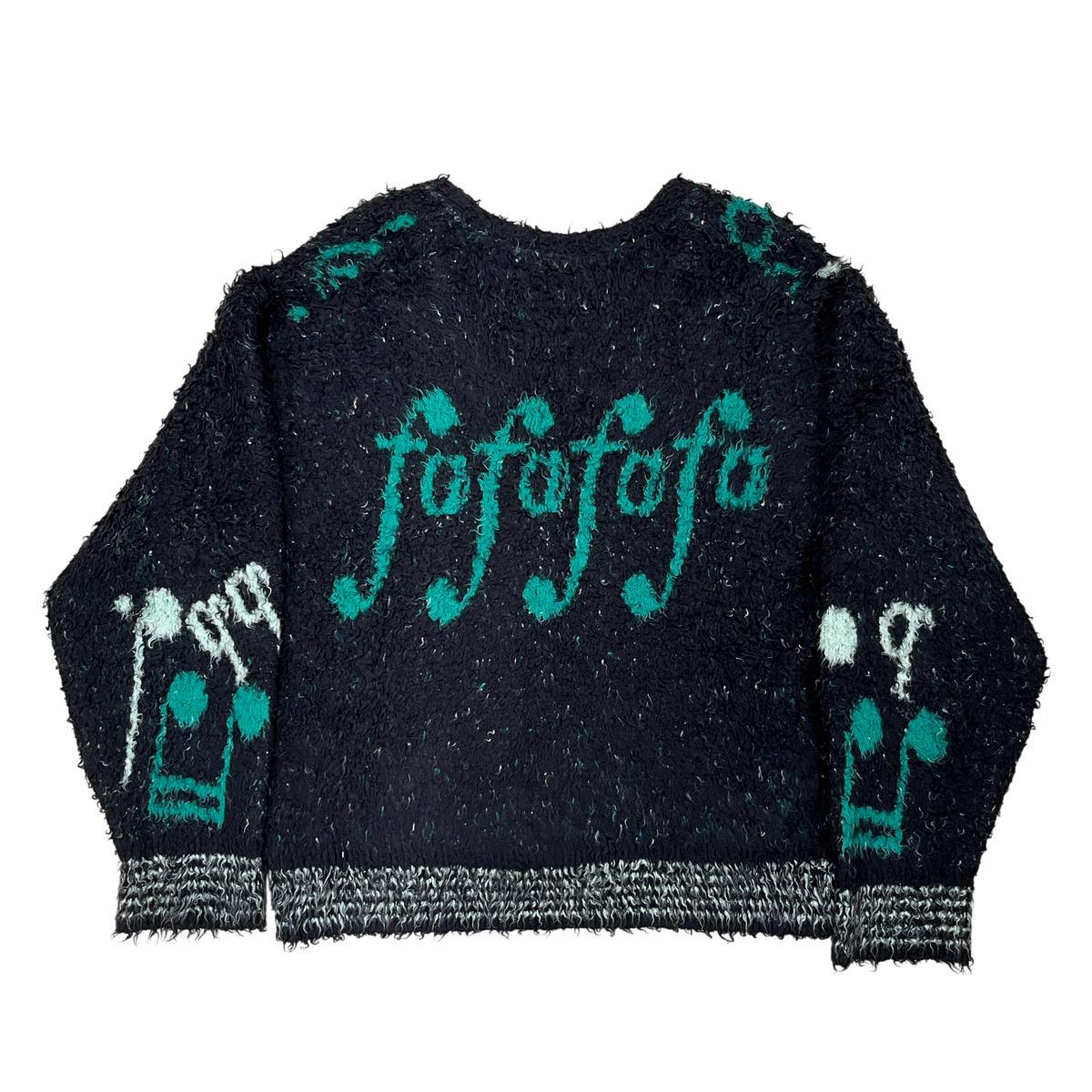 Fake Ass Flowers Cardigan SIZE 2 Mens Black And Green Rank (B) 13413008