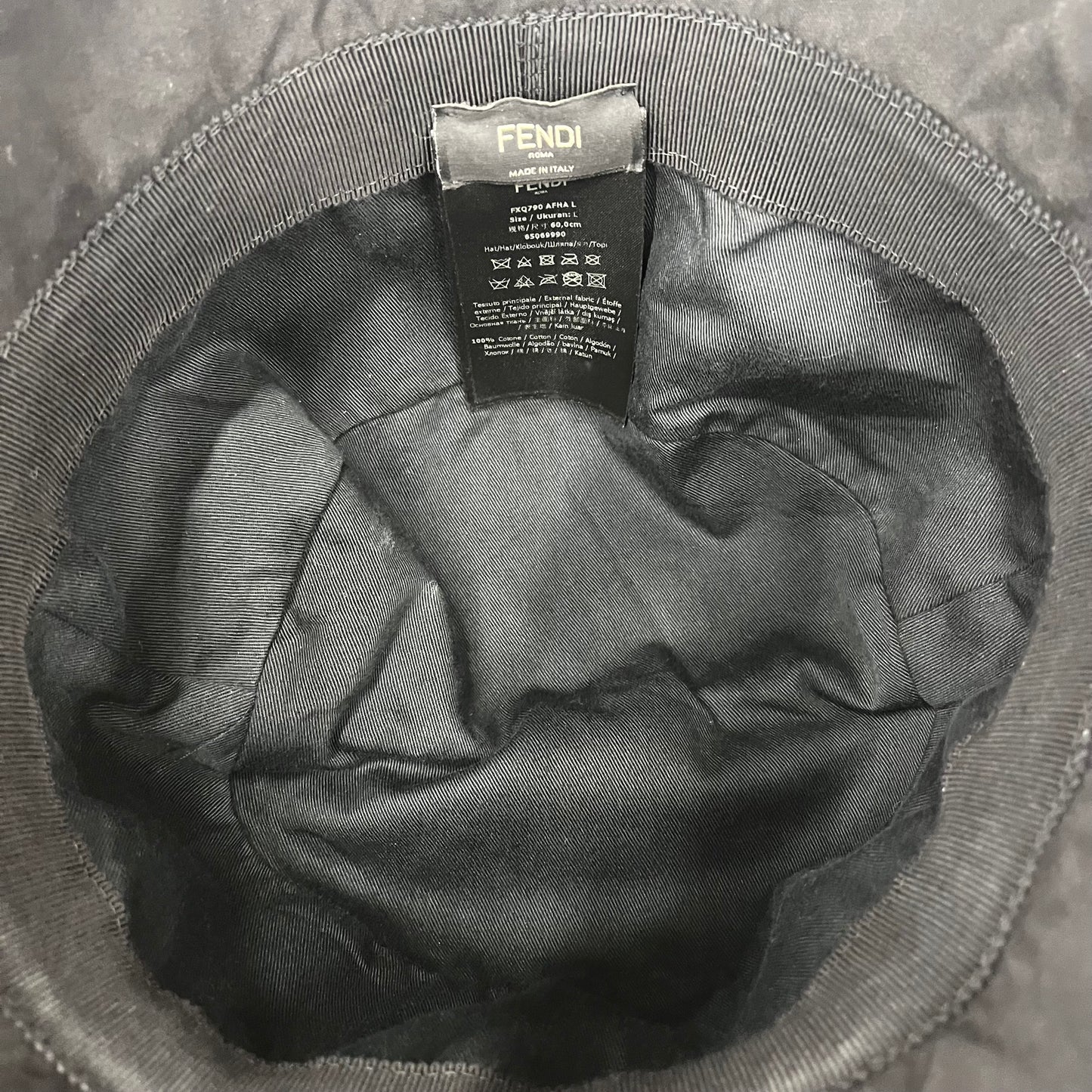 FENDI Hat 65069990 Rank(B) Black