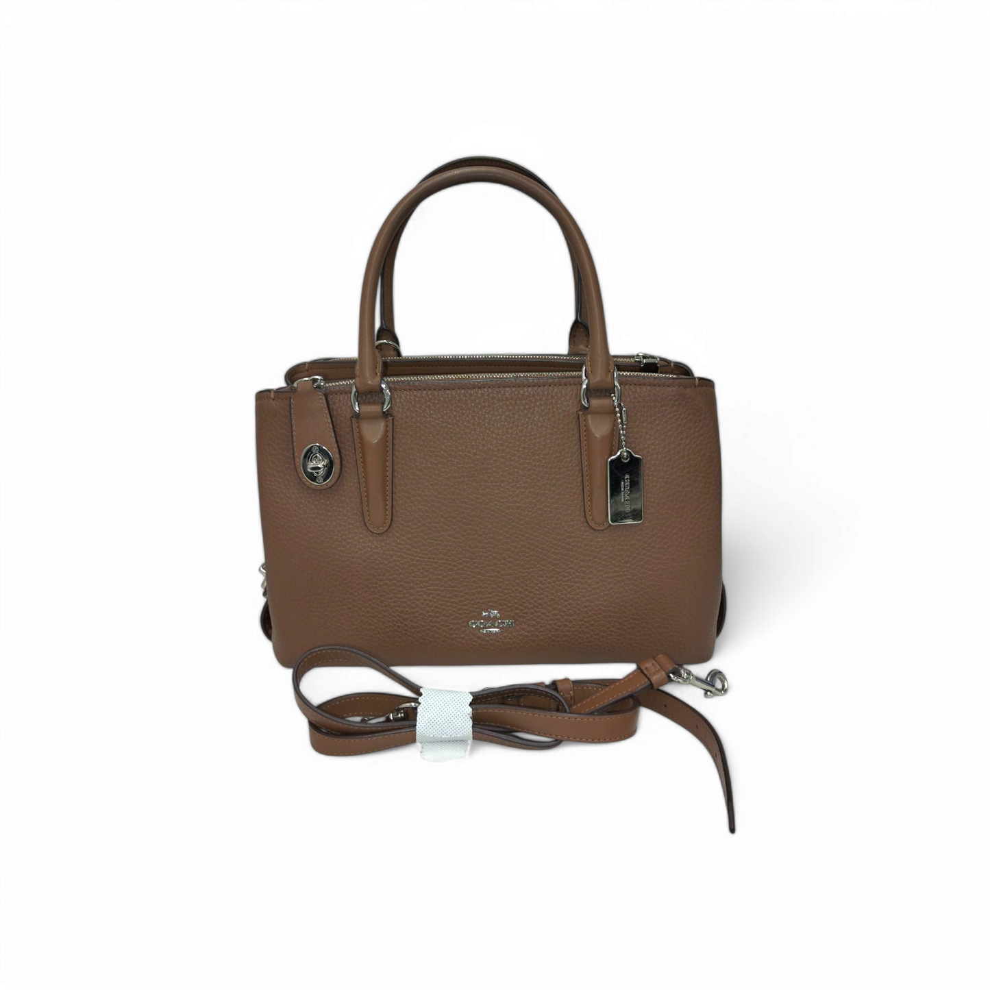 COACH 2WAY Bag 56839 Brown *Stain* Rank B