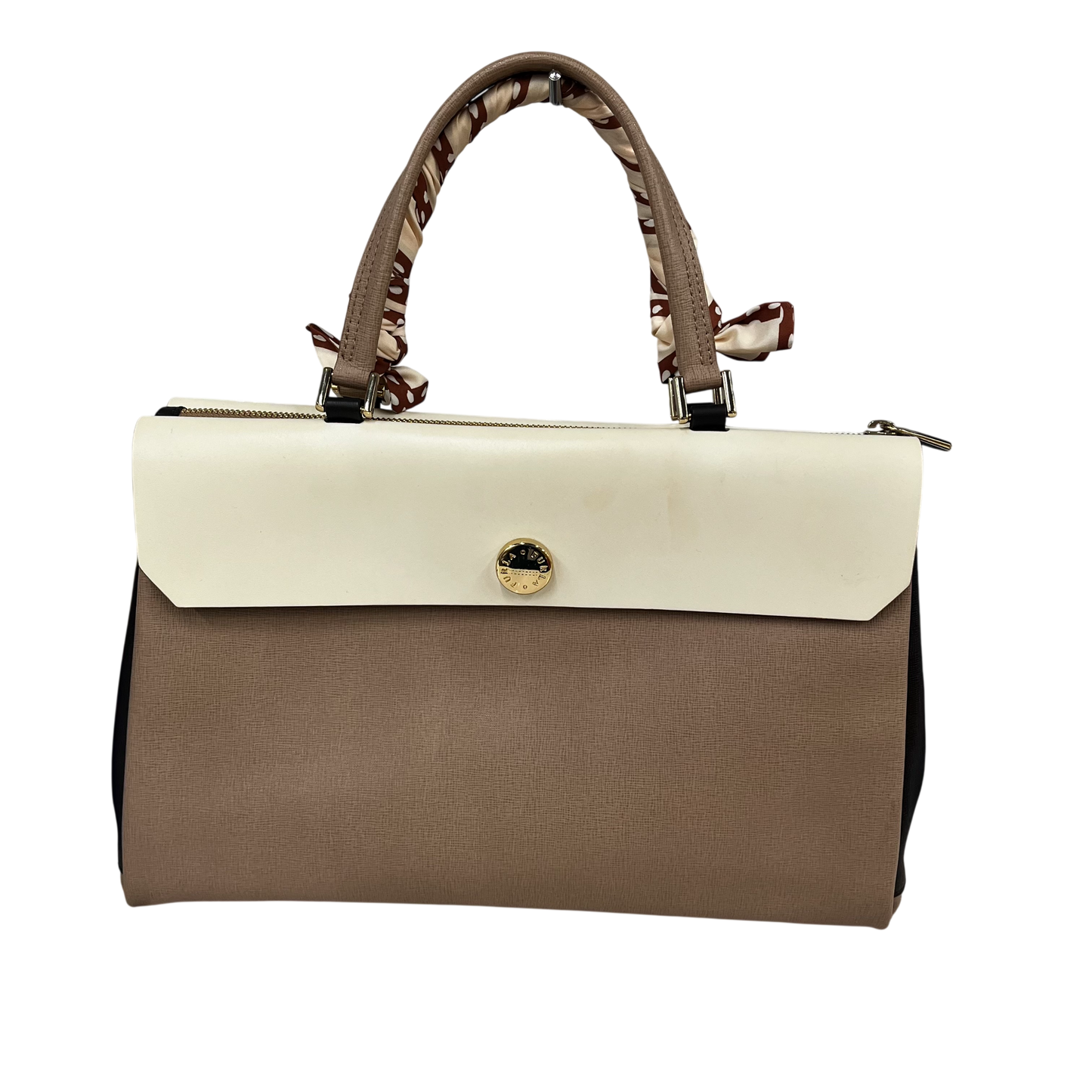 FURLA Handbag Rank(B) Ivory/Beige Stain