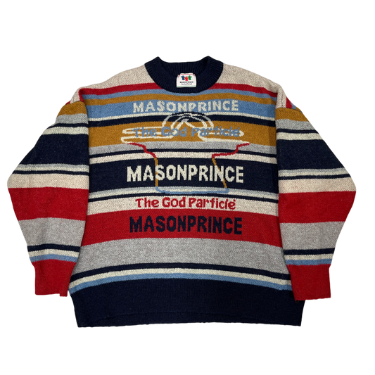 MASONPRINCE Sweater SIZE L Mens Multi Color Rank (B) x THE GOD PARTICLE