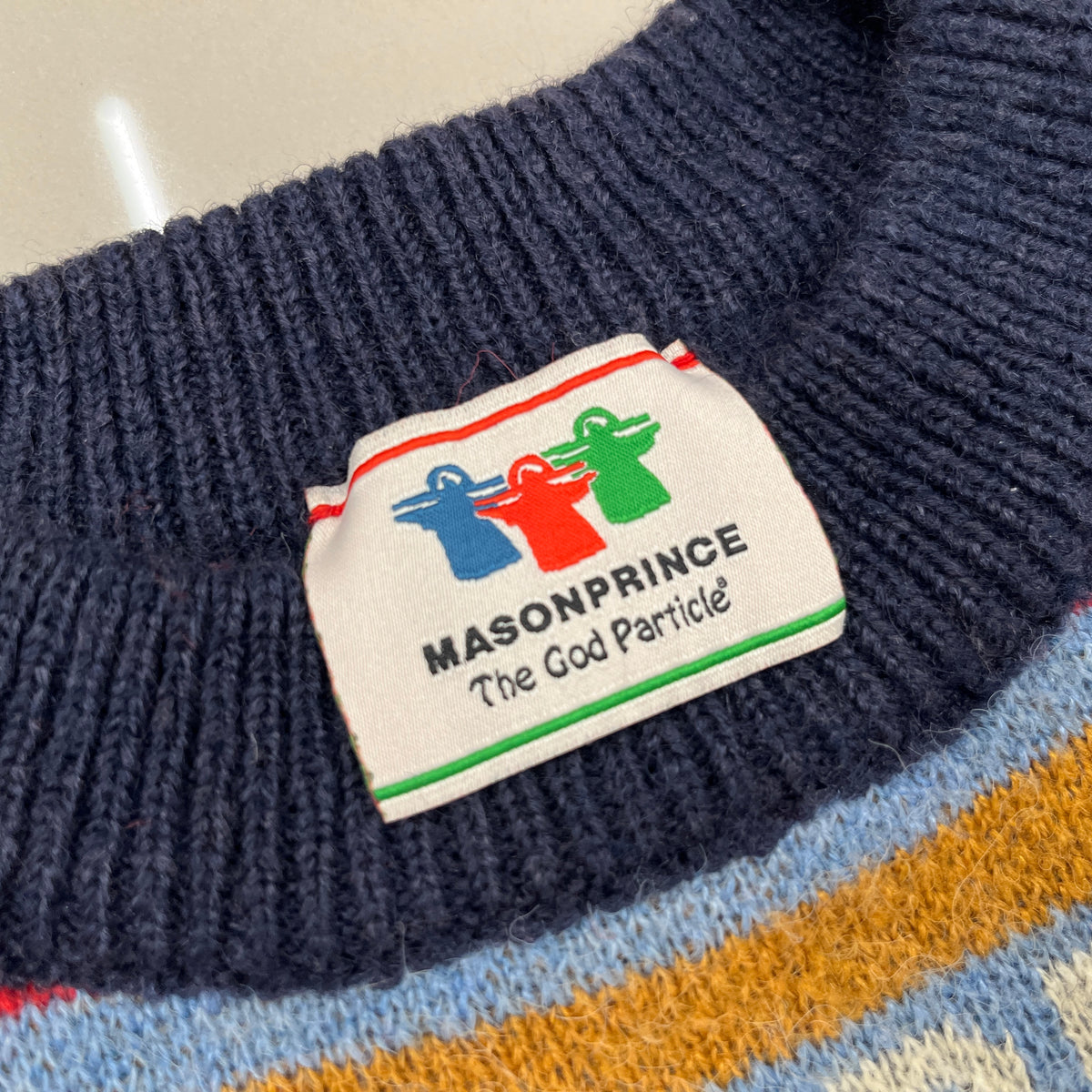 MASONPRINCE Sweater SIZE L Mens Multi Color Rank (B) x THE GOD PARTICLE