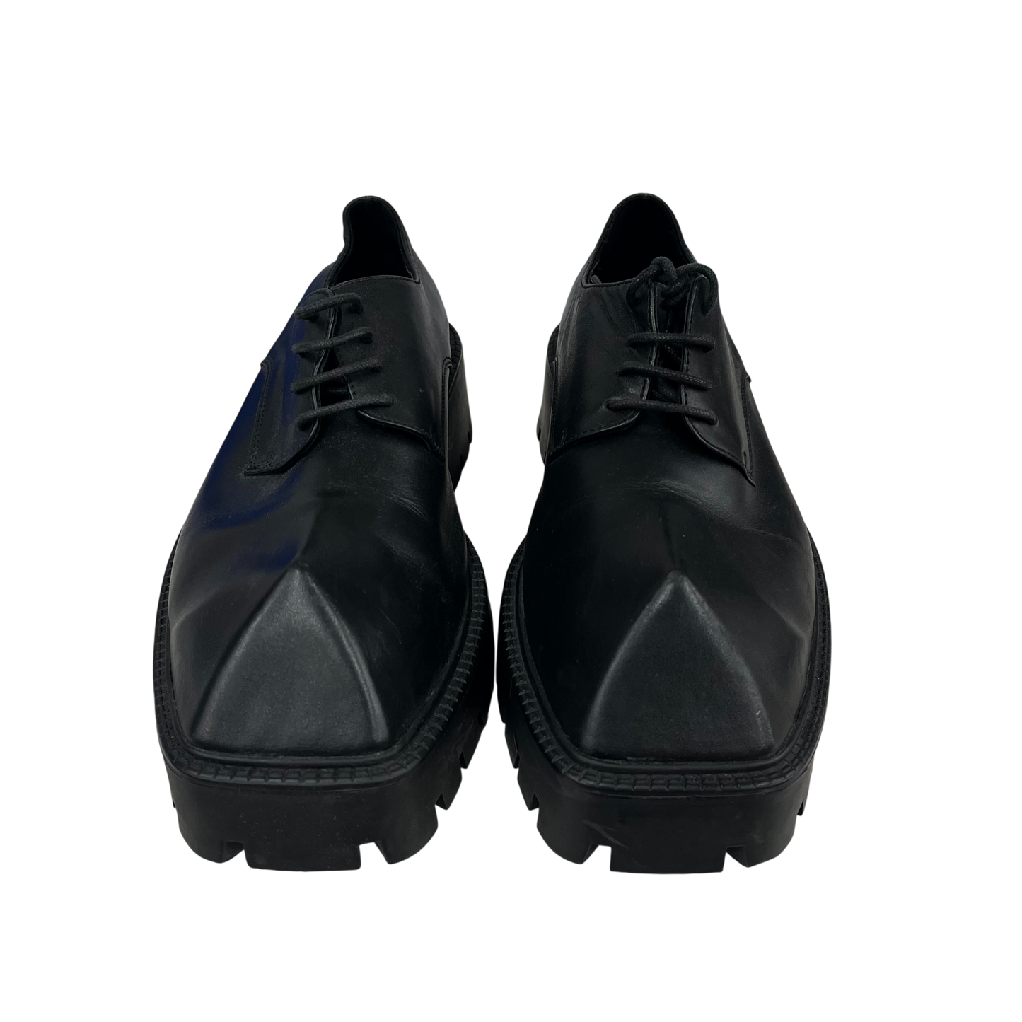 BALENCIAGA Leather Shoes 36 Unisex Black Rank(B) 656977