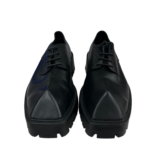 BALENCIAGA Leather Shoes 36 Unisex Black Rank(B) 656977