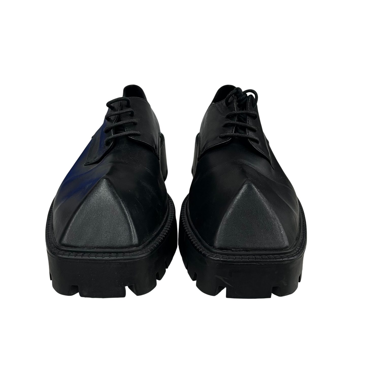 BALENCIAGA Leather Shoes 36 Unisex Black Rank(B) 656977