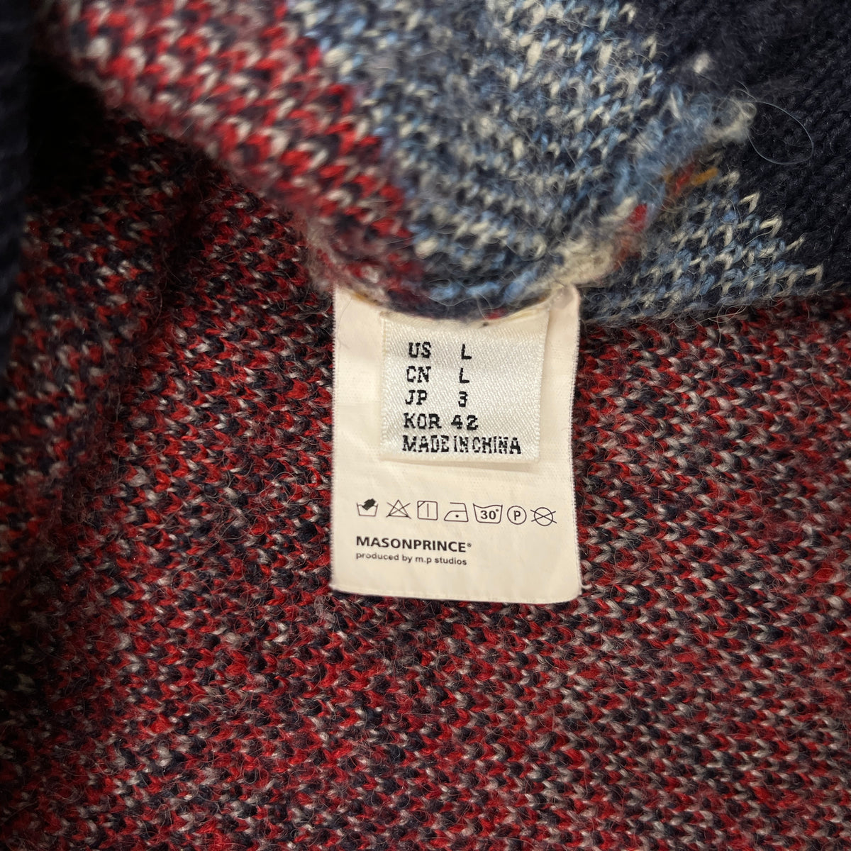 MASONPRINCE Sweater SIZE L Mens Multi Color Rank (B) x THE GOD PARTICLE