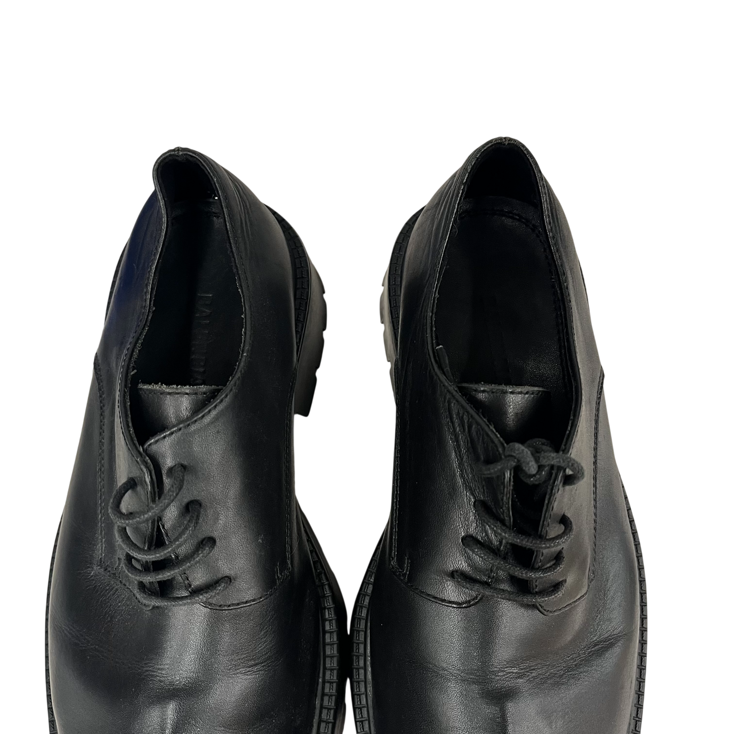 BALENCIAGA Leather Shoes 36 Unisex Black Rank(B) 656977