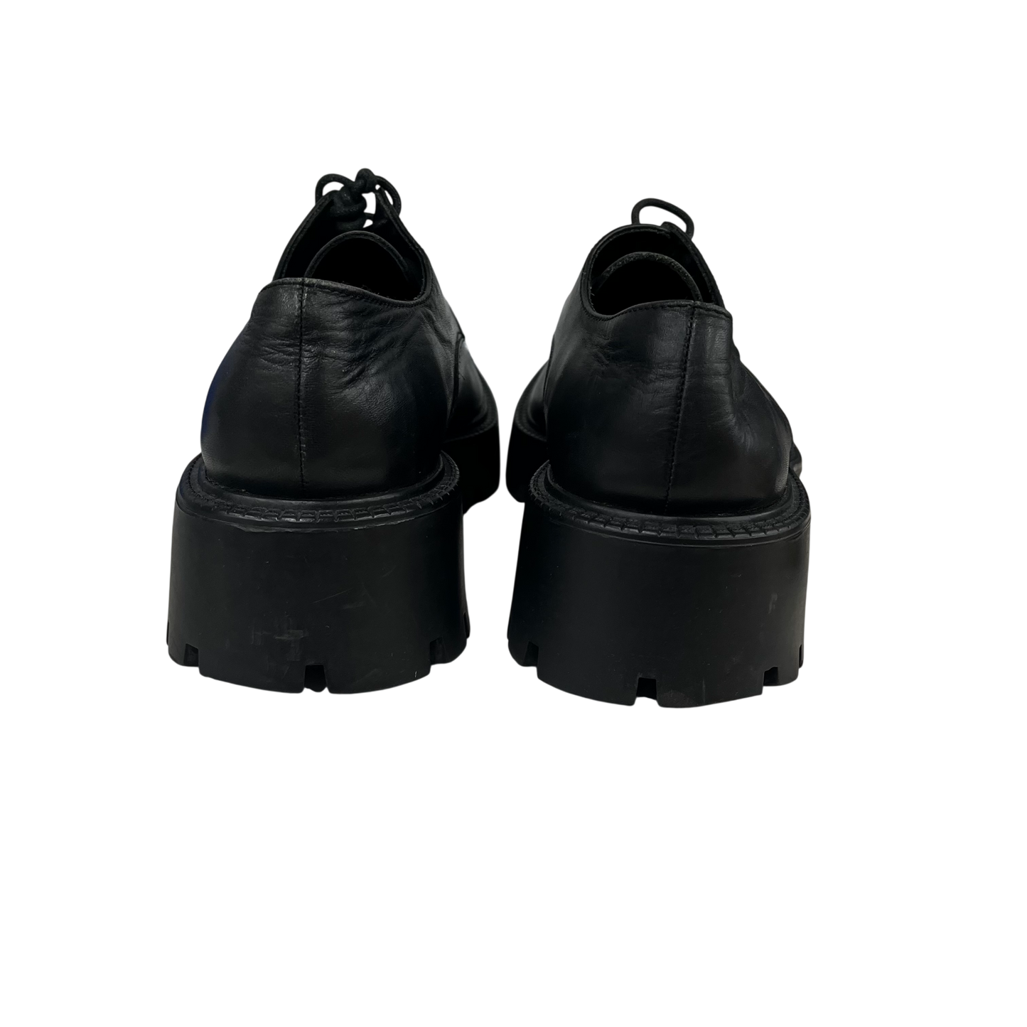 BALENCIAGA Leather Shoes 36 Unisex Black Rank(B) 656977
