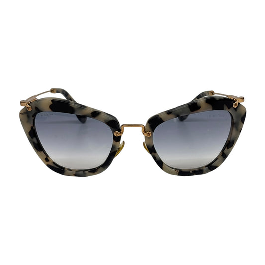 MIU MIU Sunglasses SMU10N Black And Beige