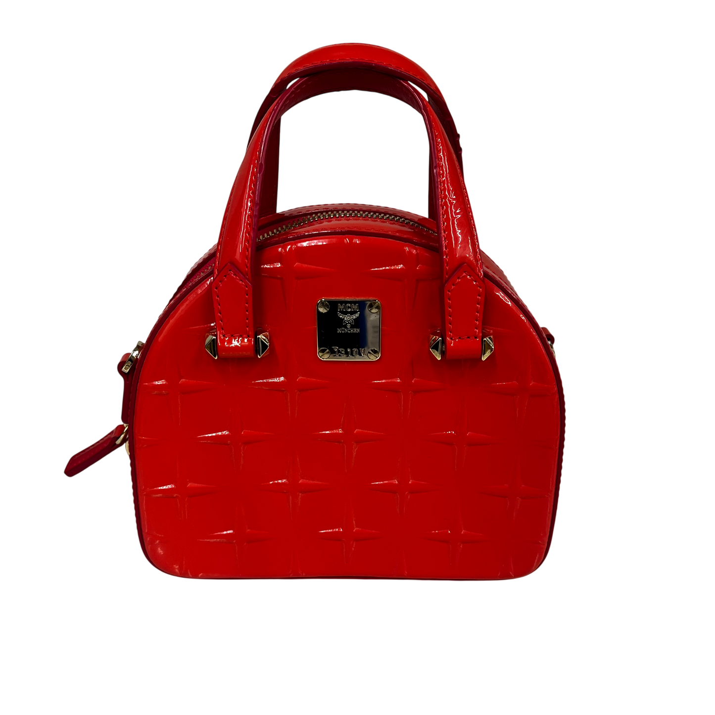 MCM 2WAY Bag MWT ASSE15 QE001 Rank (B) Orange Coral Stain