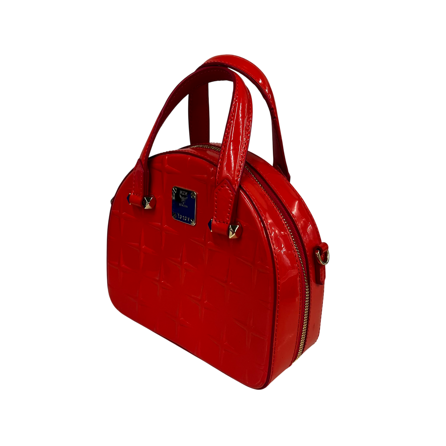 MCM 2WAY Bag MWT ASSE15 QE001 Rank (B) Orange Coral Stain