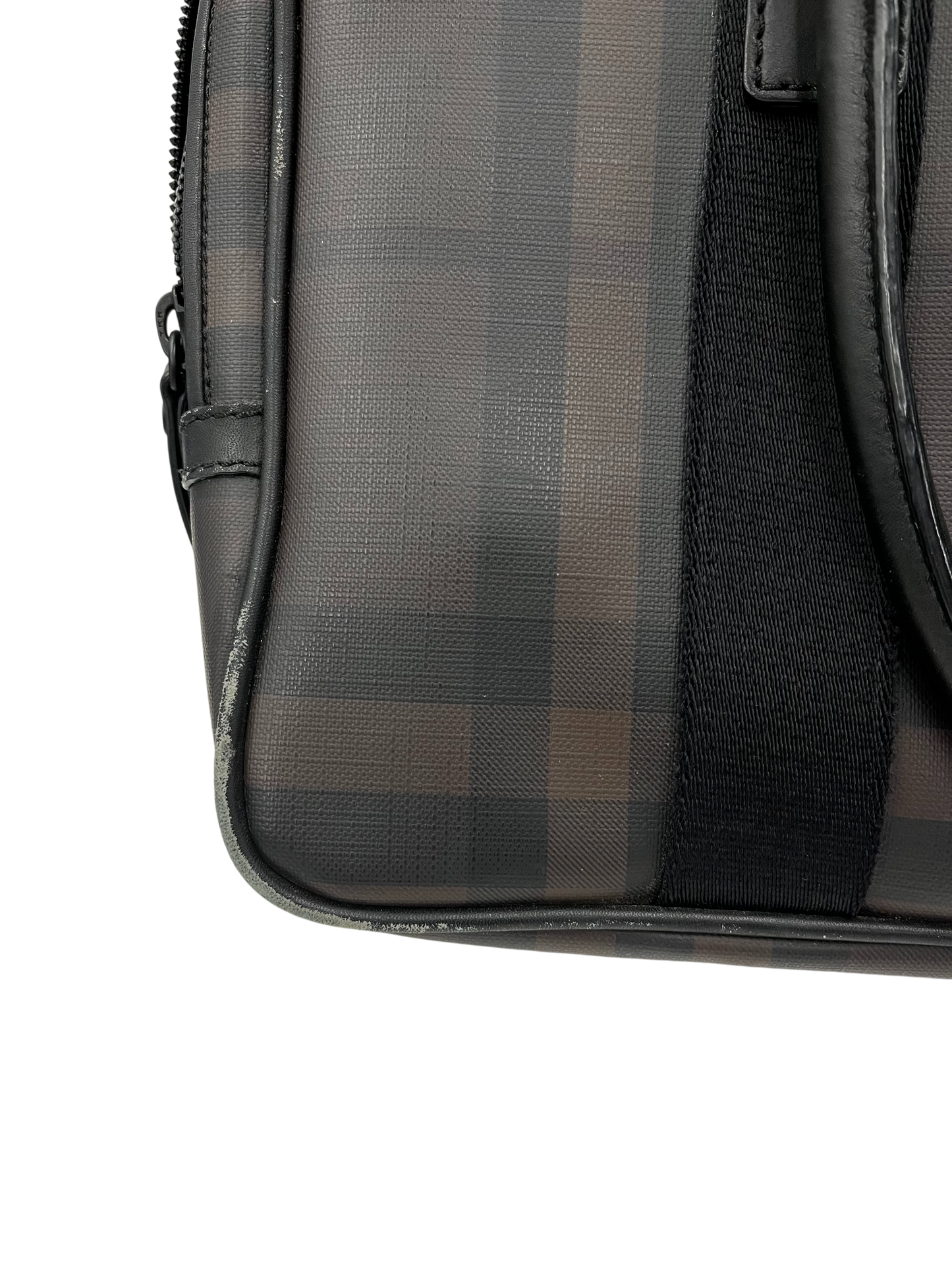 BURBERRY  Business Bag 3689640 Rank(B) Black And Brown Scratch