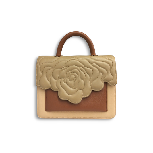 ARISTOTLE 2WAY Bag Beige/Brown *Stain* CHOMP00 ARAYA Rank B